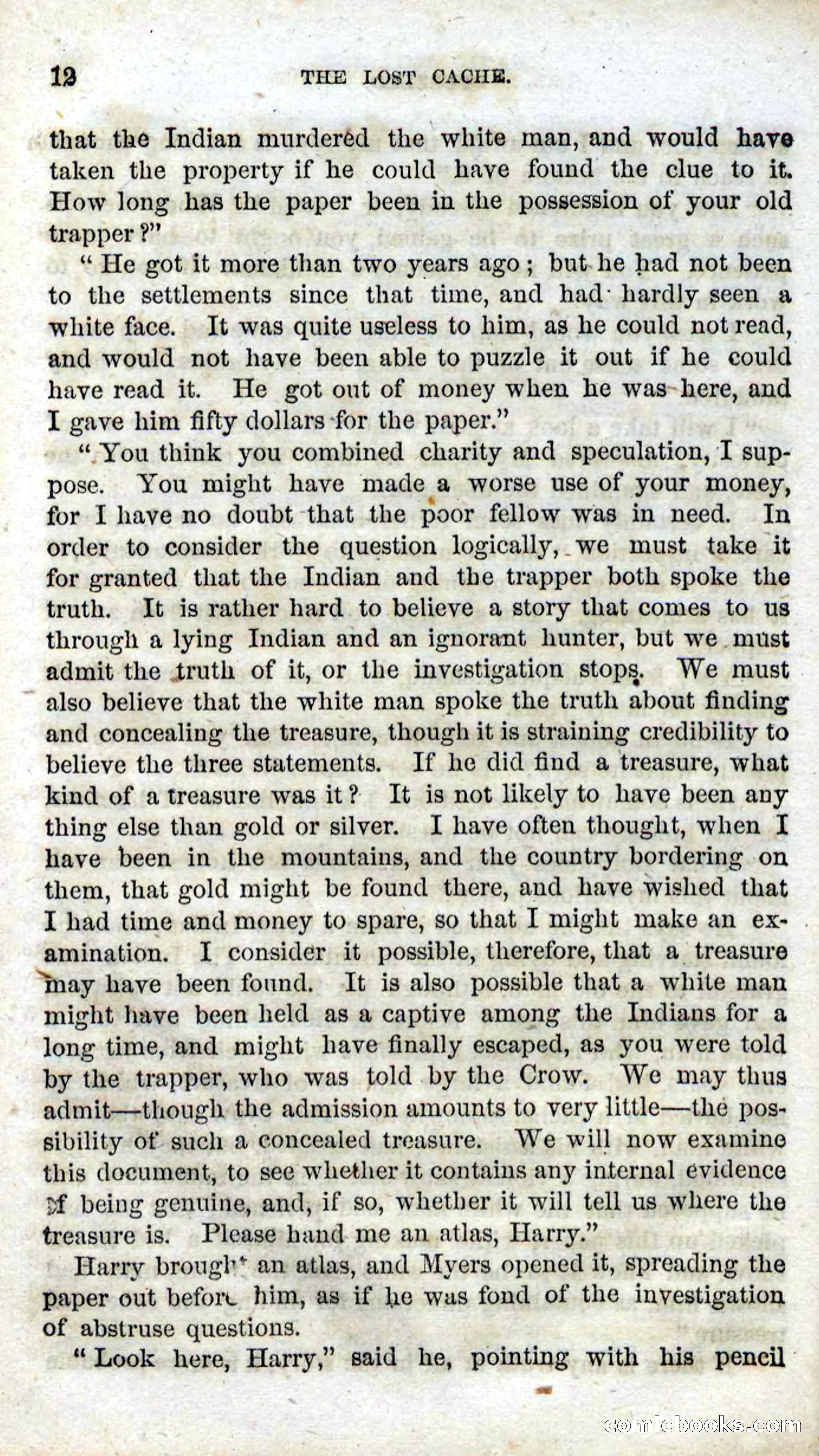 Beadle's Dime Novels, No. 91: The Lost Cache — page 10 of 100