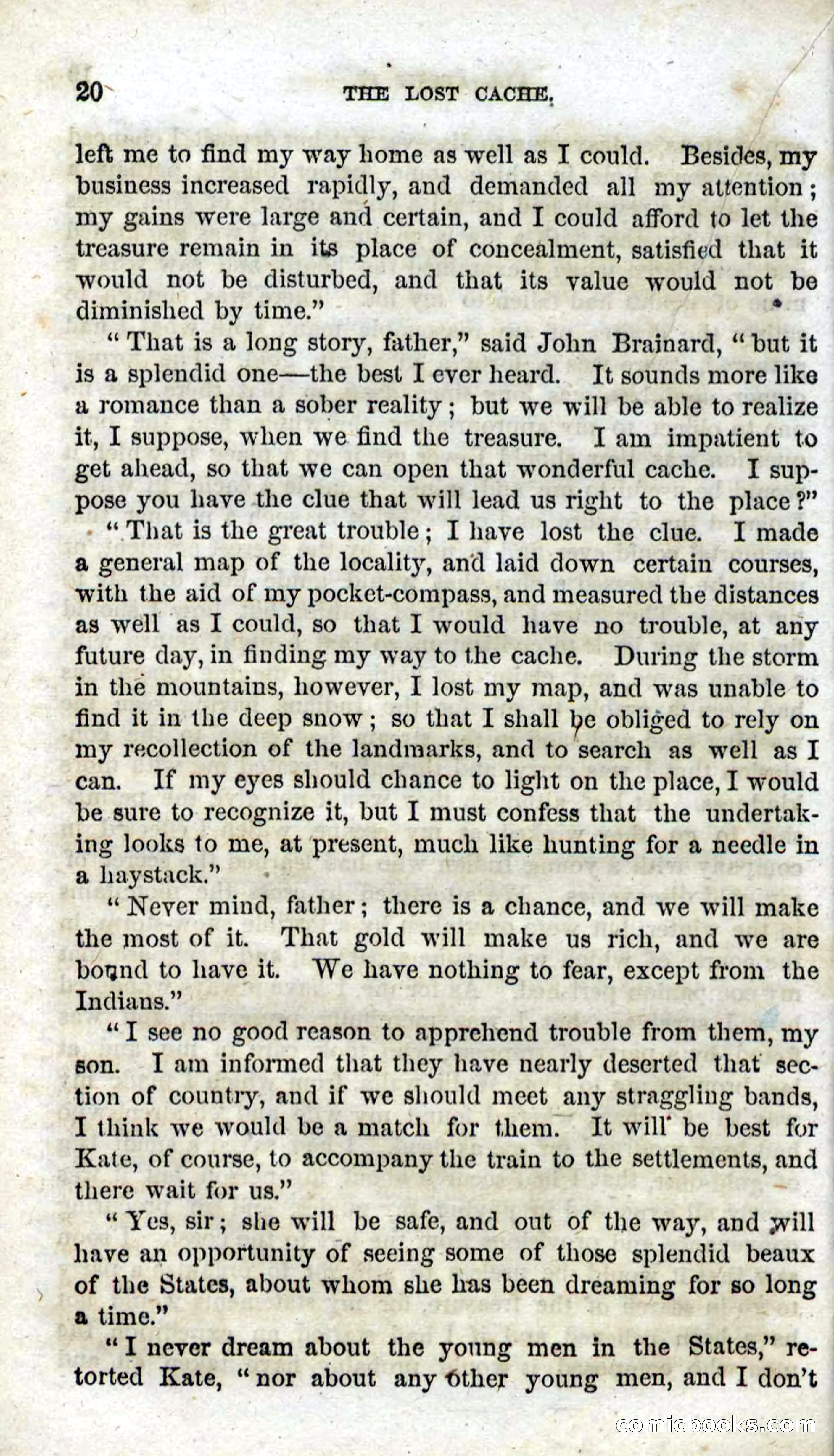 Beadle's Dime Novels, No. 91: The Lost Cache — page 18 of 100