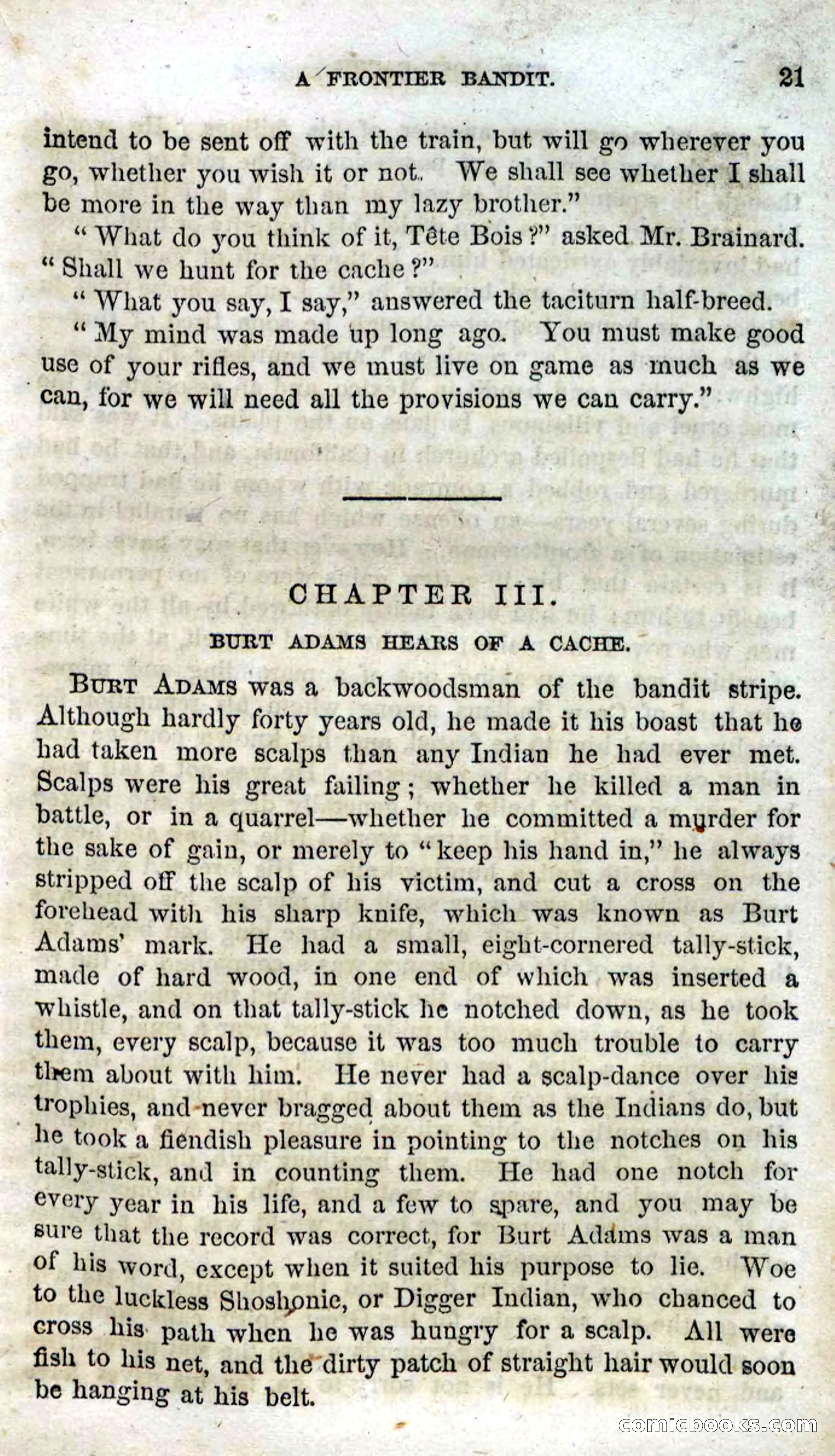 Beadle's Dime Novels, No. 91: The Lost Cache — page 19 of 100