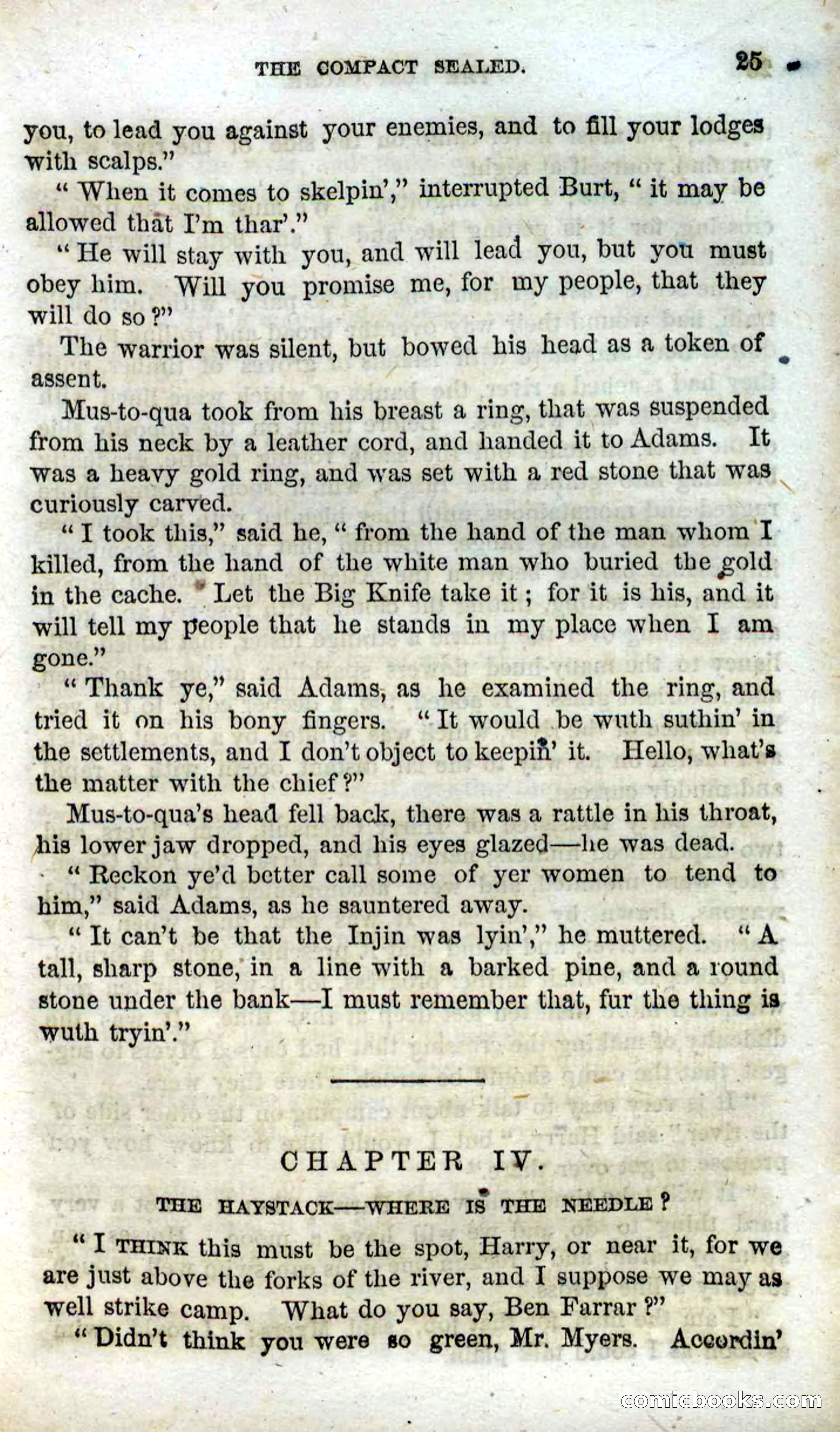Beadle's Dime Novels, No. 91: The Lost Cache — page 23 of 100