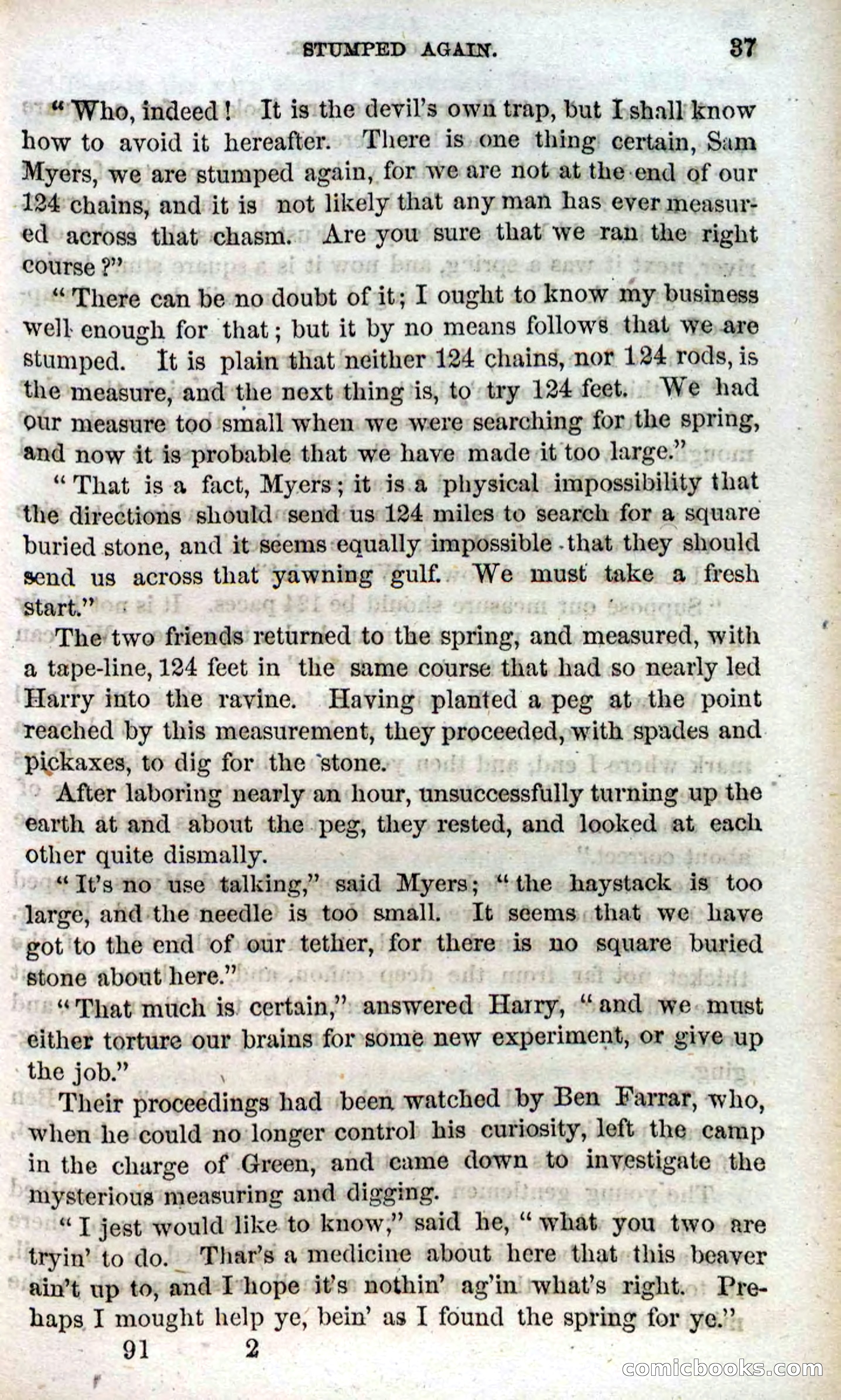 Beadle's Dime Novels, No. 91: The Lost Cache — page 35 of 100