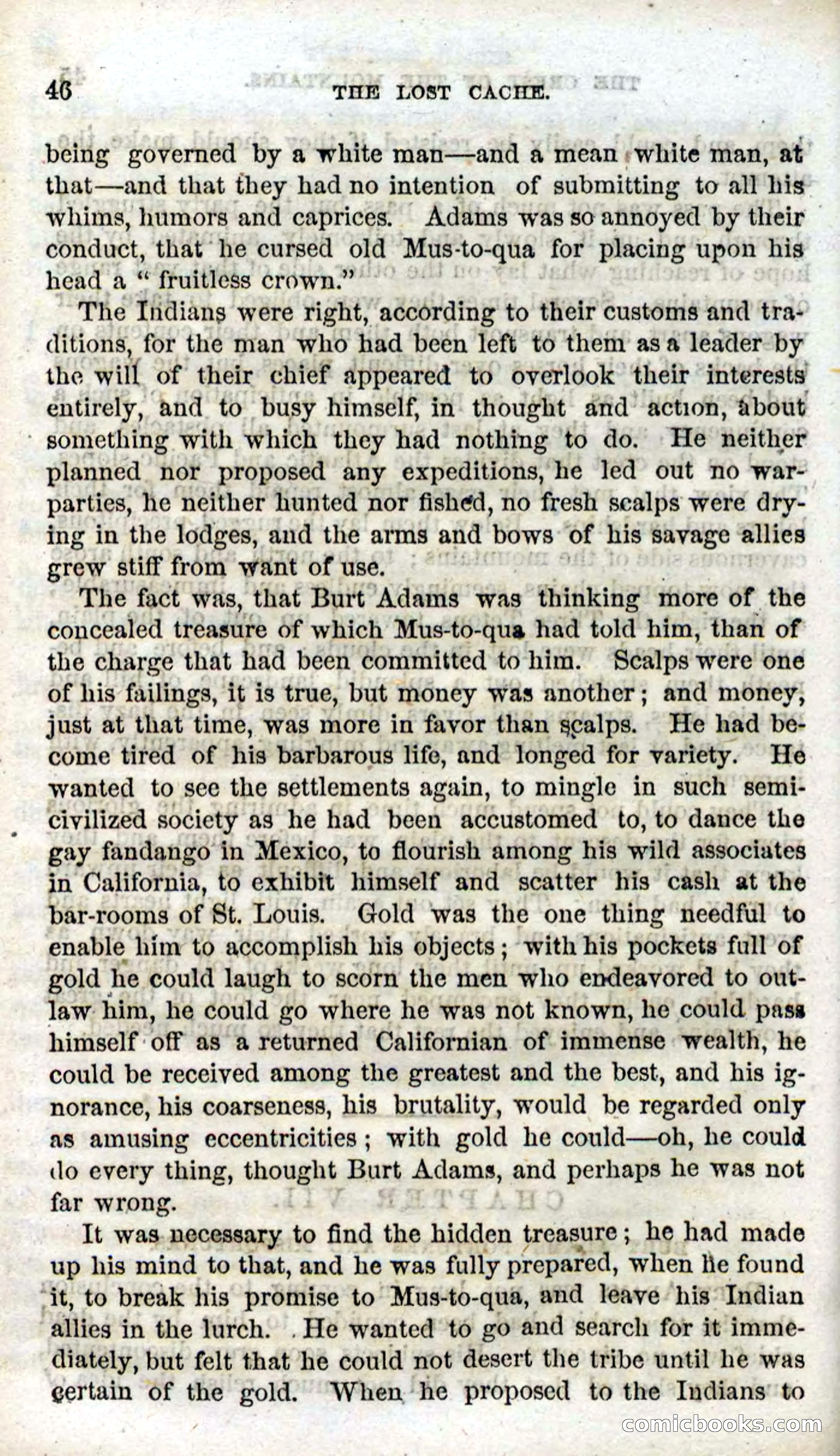 Beadle's Dime Novels, No. 91: The Lost Cache — page 44 of 100