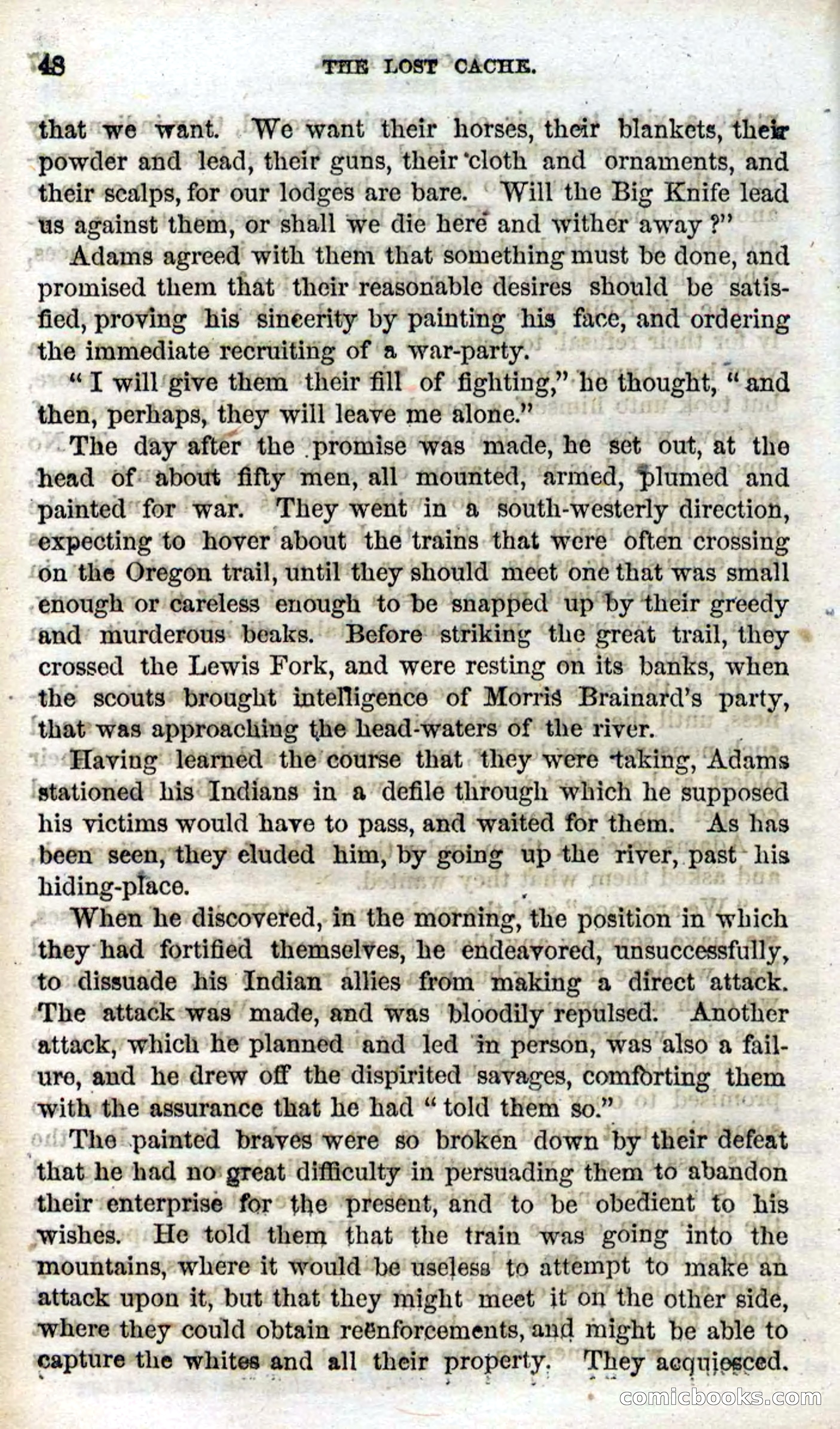 Beadle's Dime Novels, No. 91: The Lost Cache — page 46 of 100