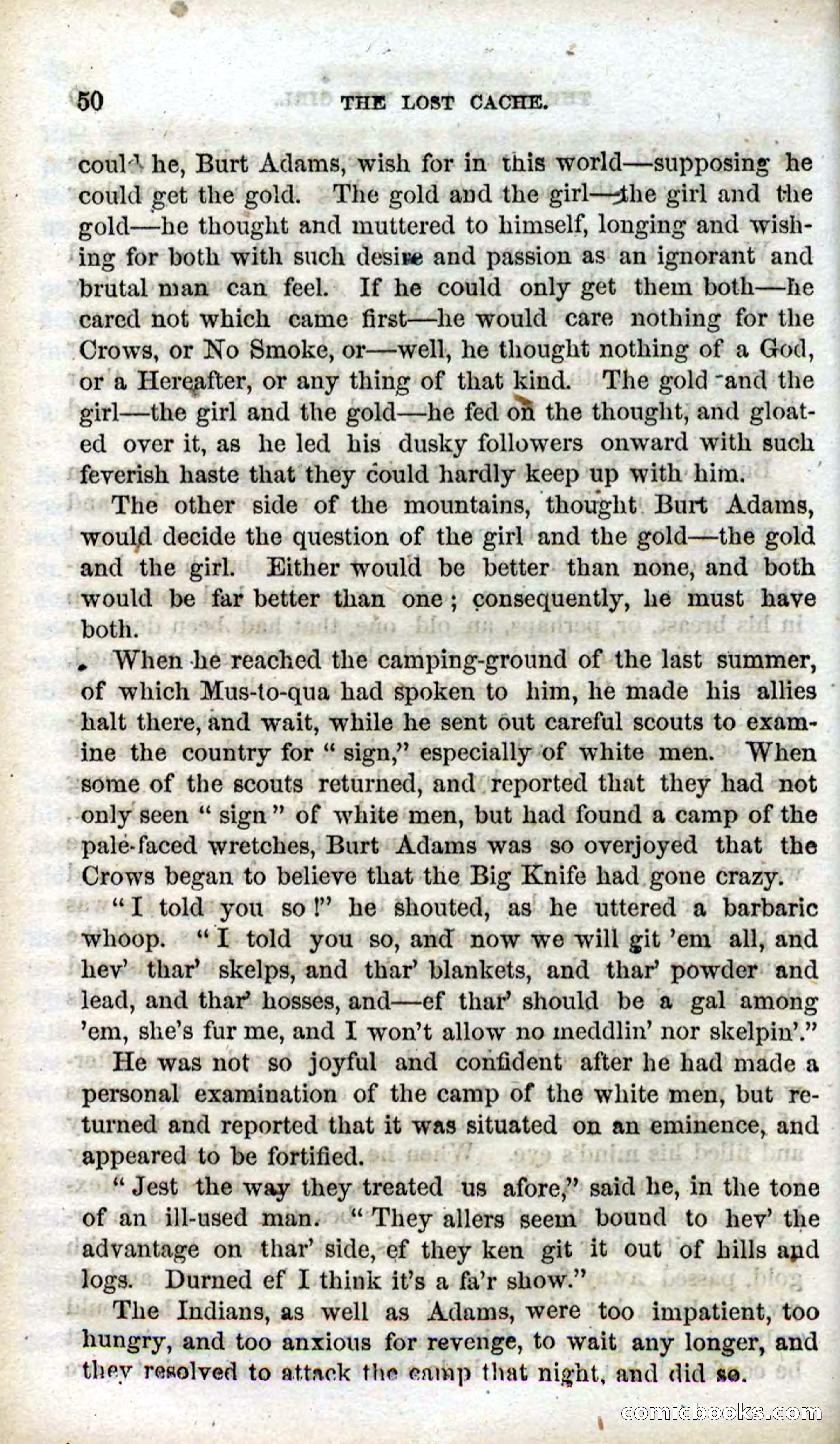 Beadle's Dime Novels, No. 91: The Lost Cache — page 48 of 100
