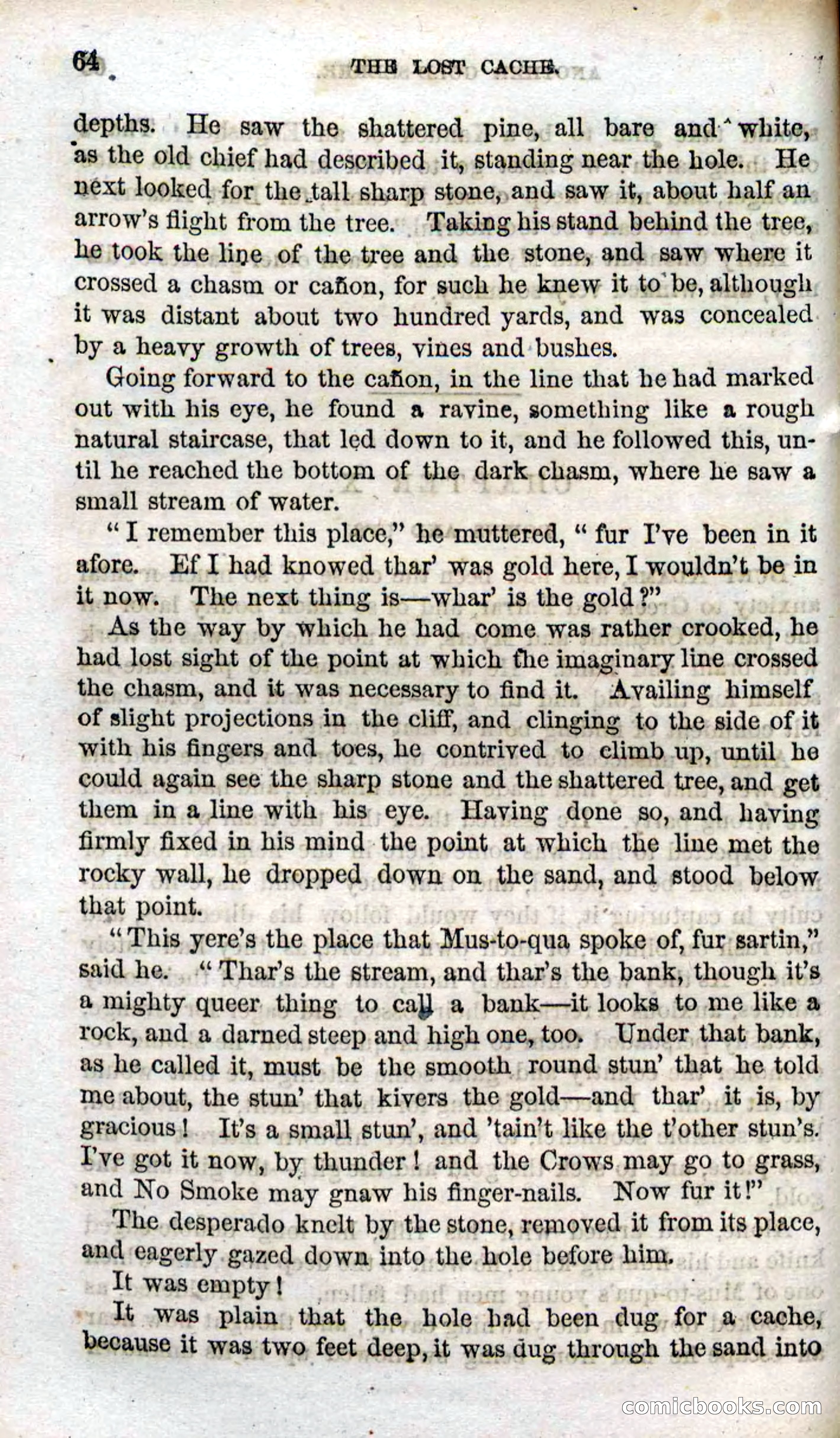 Beadle's Dime Novels, No. 91: The Lost Cache — page 62 of 100