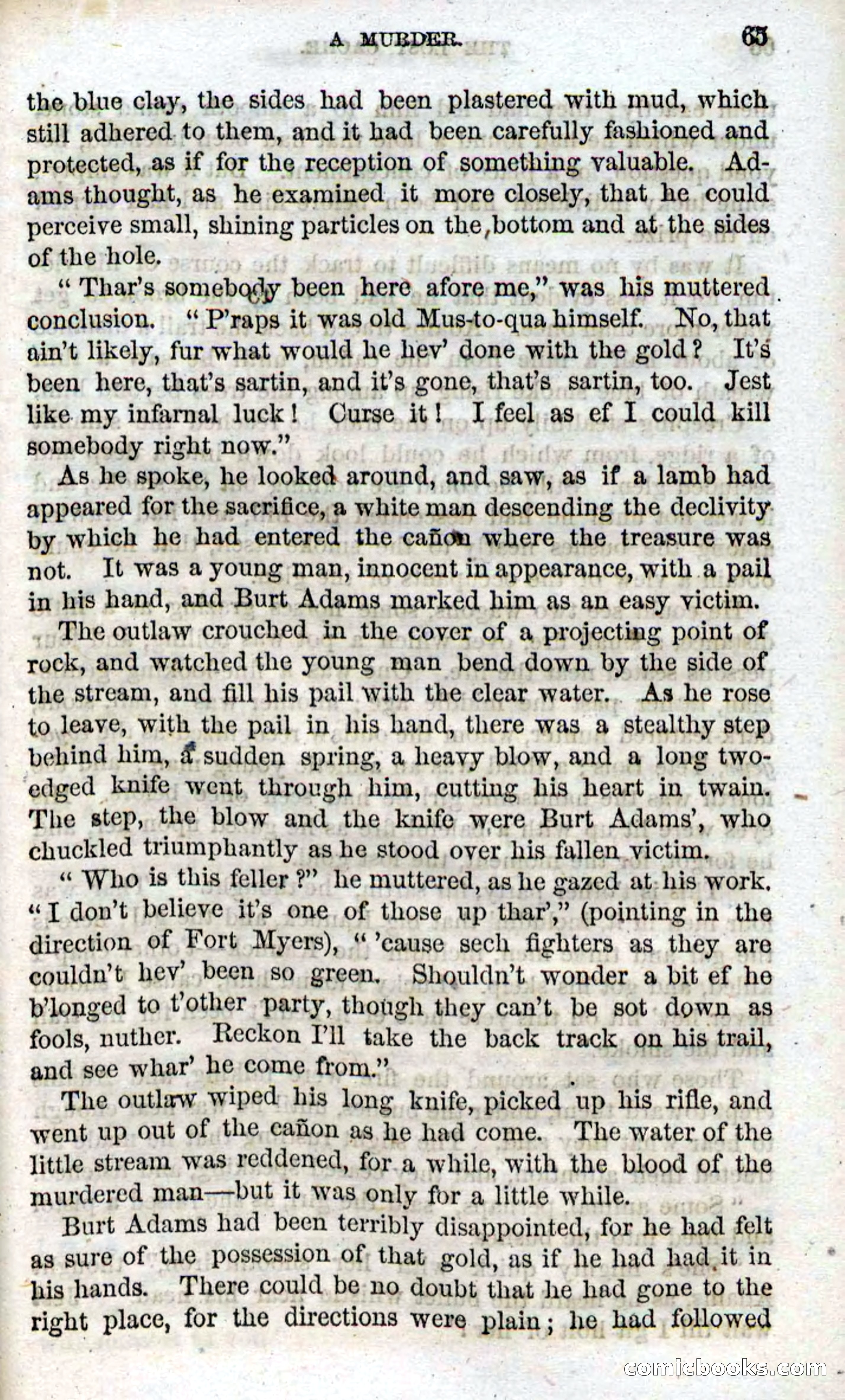 Beadle's Dime Novels, No. 91: The Lost Cache — page 63 of 100
