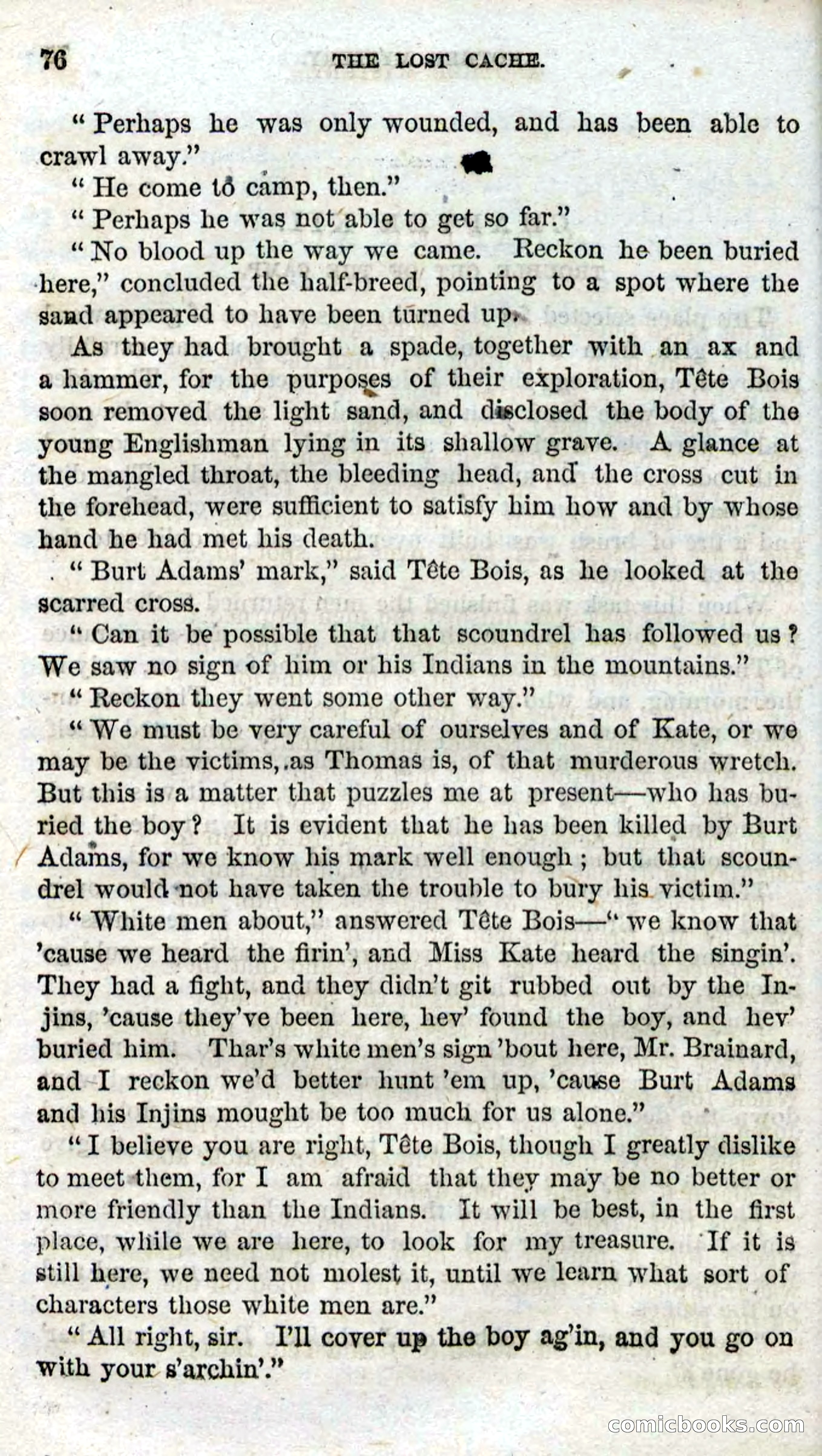 Beadle's Dime Novels, No. 91: The Lost Cache — page 74 of 100