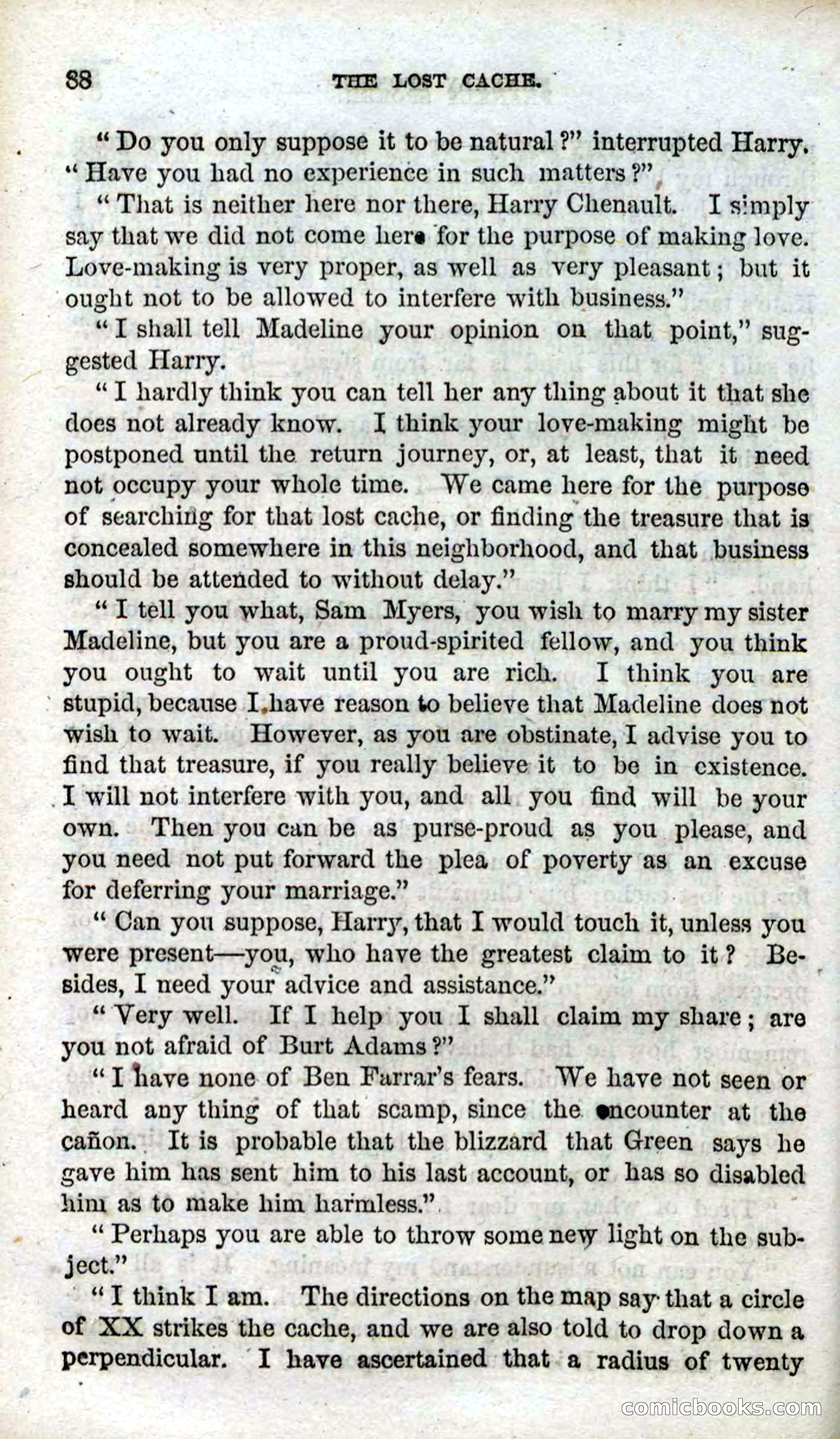 Beadle's Dime Novels, No. 91: The Lost Cache — page 86 of 100