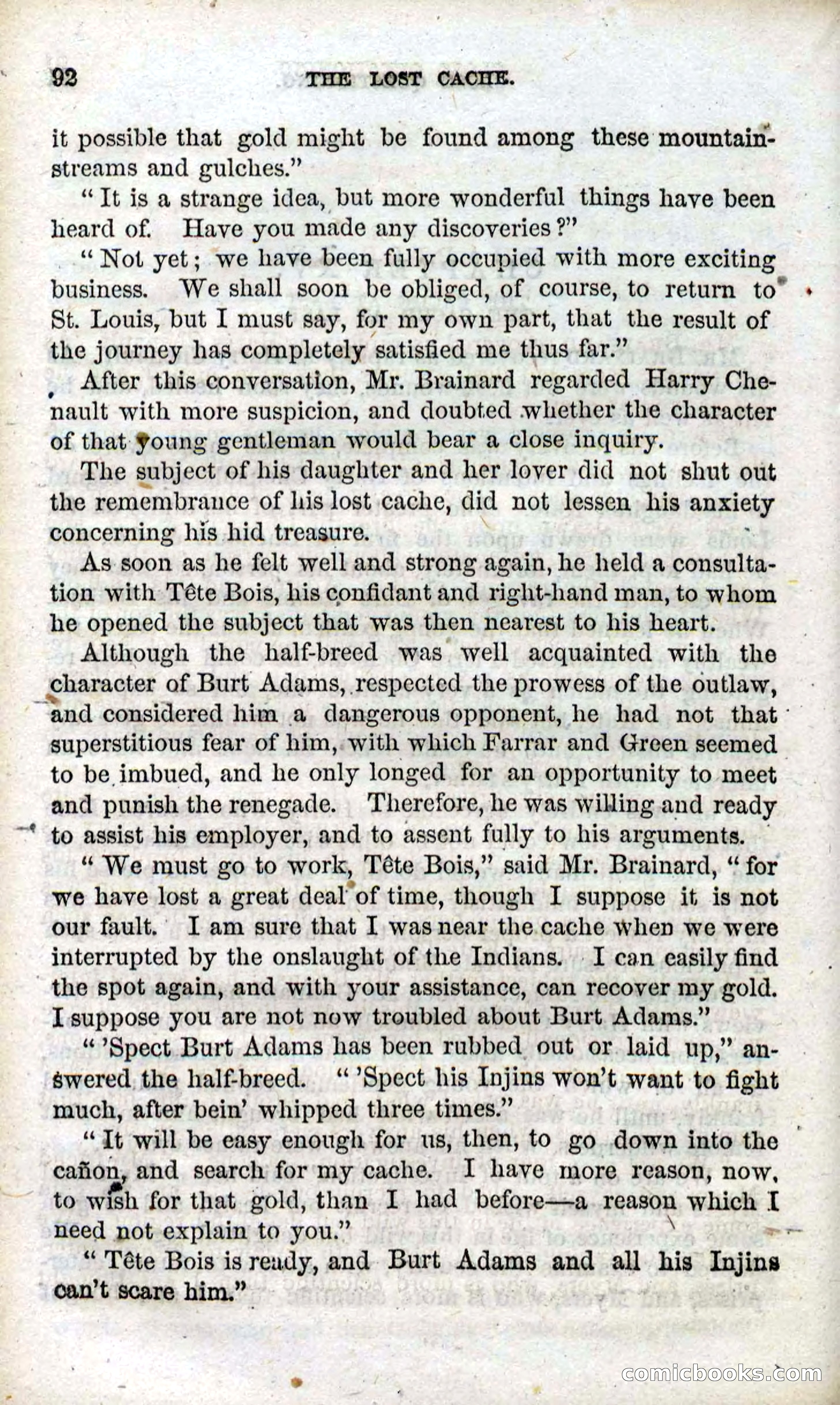 Beadle's Dime Novels, No. 91: The Lost Cache — page 90 of 100