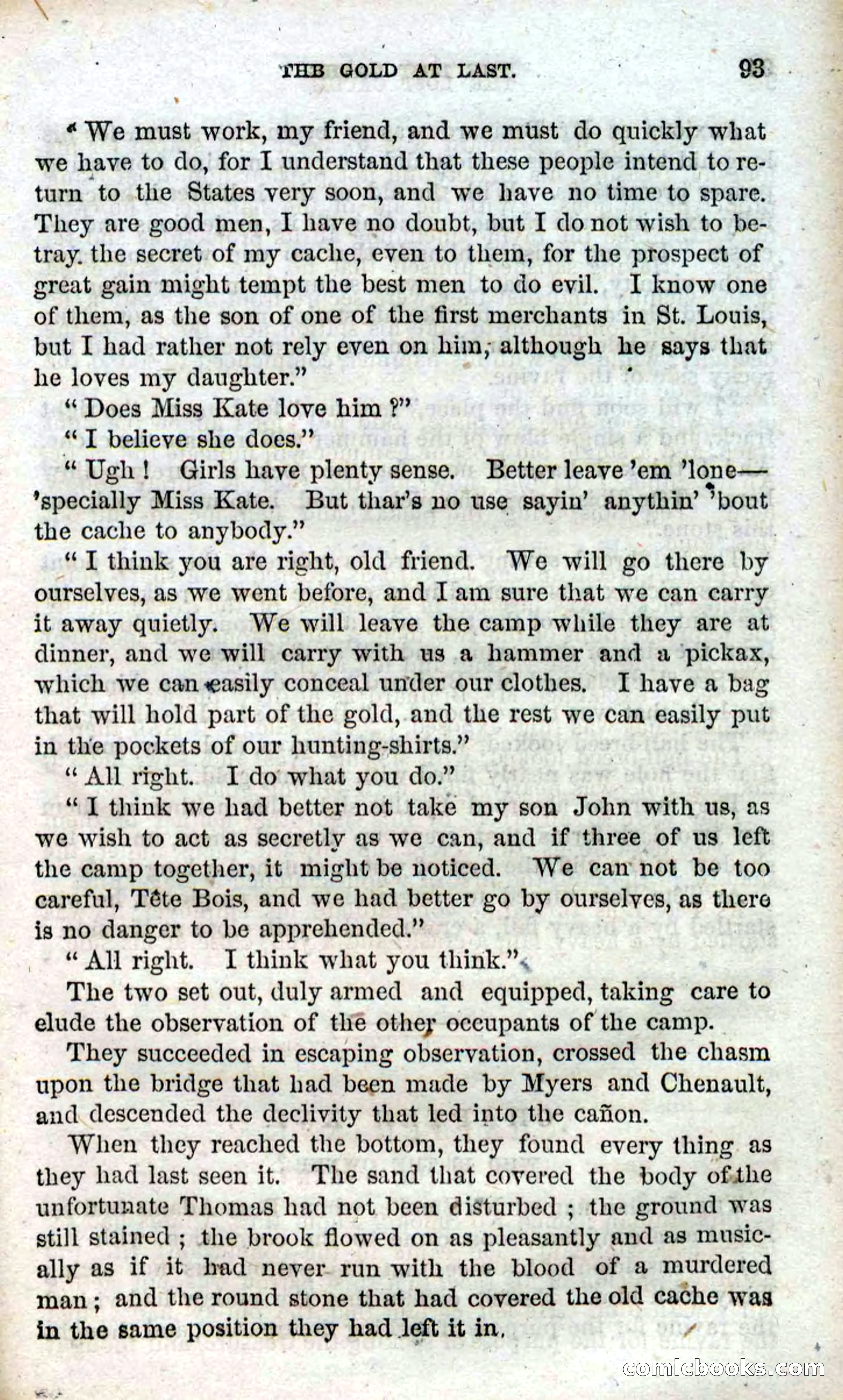 Beadle's Dime Novels, No. 91: The Lost Cache — page 91 of 100