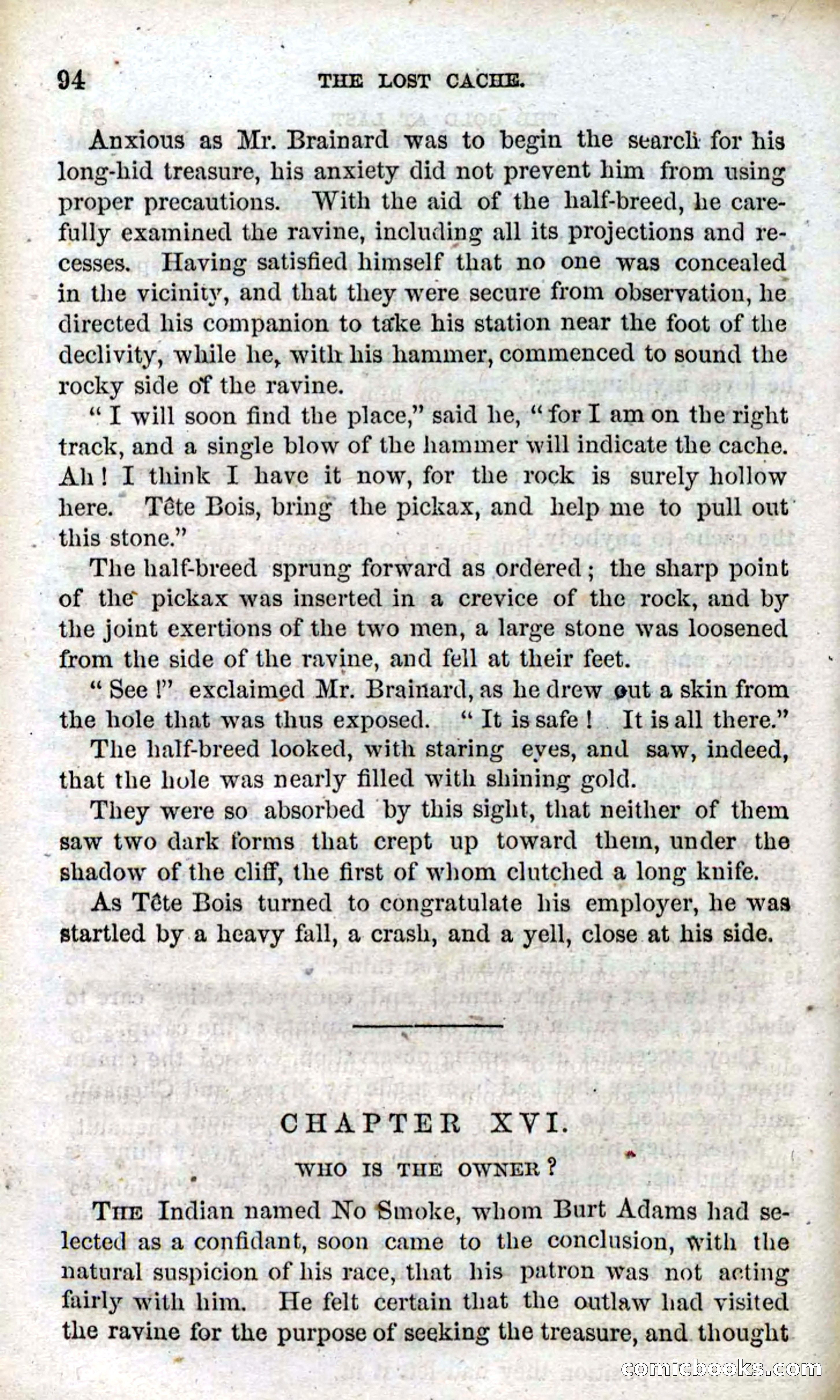 Beadle's Dime Novels, No. 91: The Lost Cache — page 92 of 100