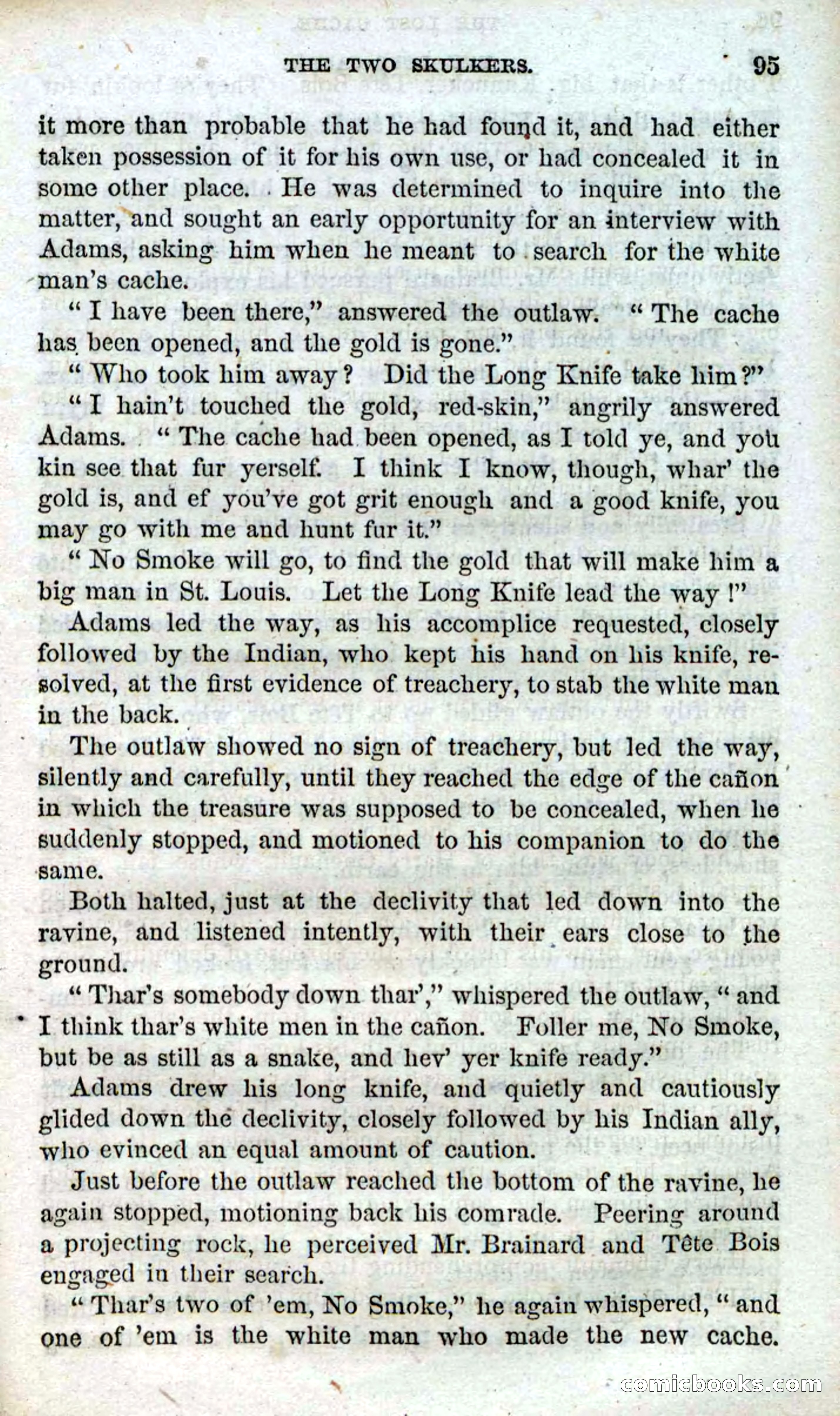 Beadle's Dime Novels, No. 91: The Lost Cache — page 93 of 100