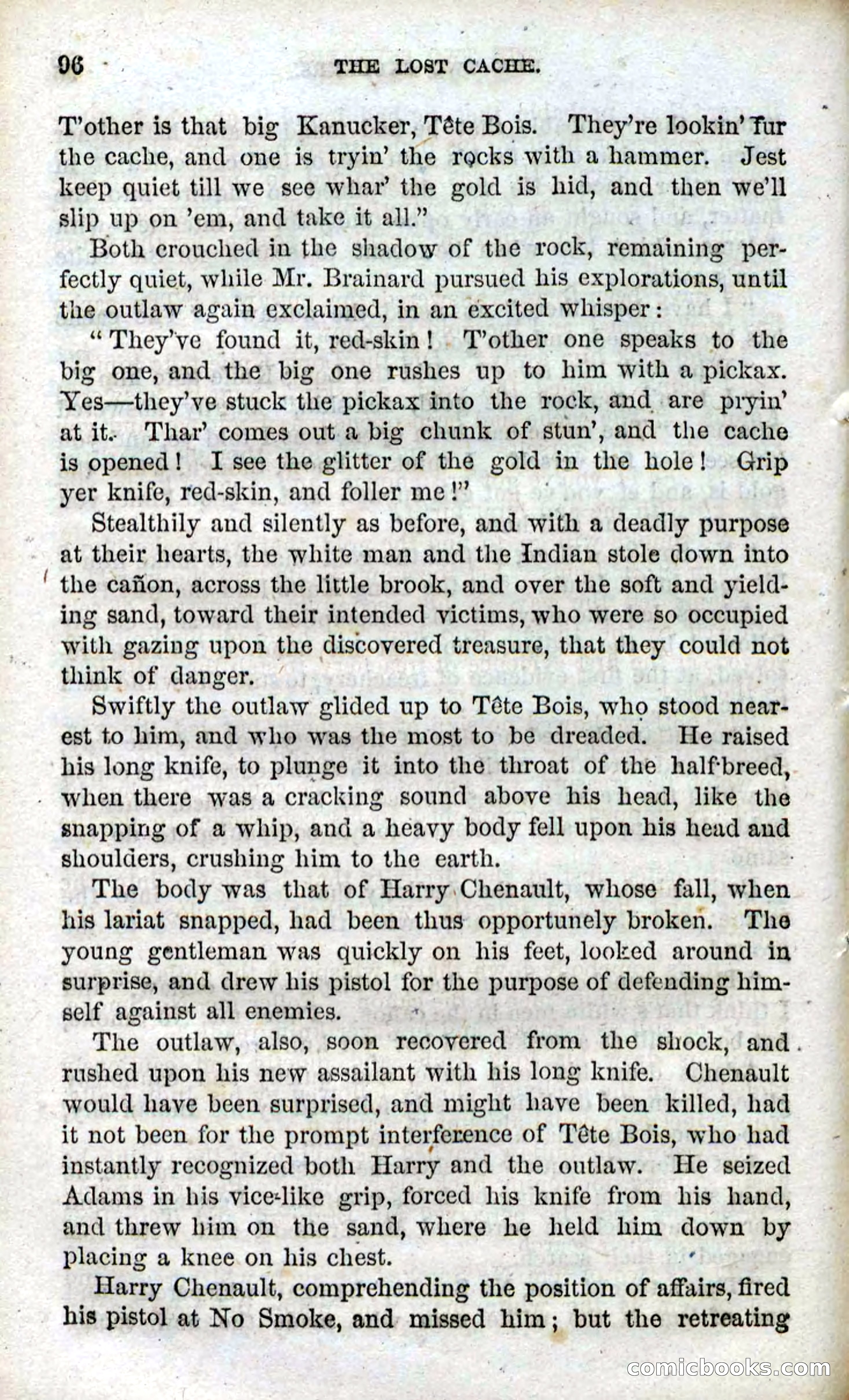 Beadle's Dime Novels, No. 91: The Lost Cache — page 94 of 100