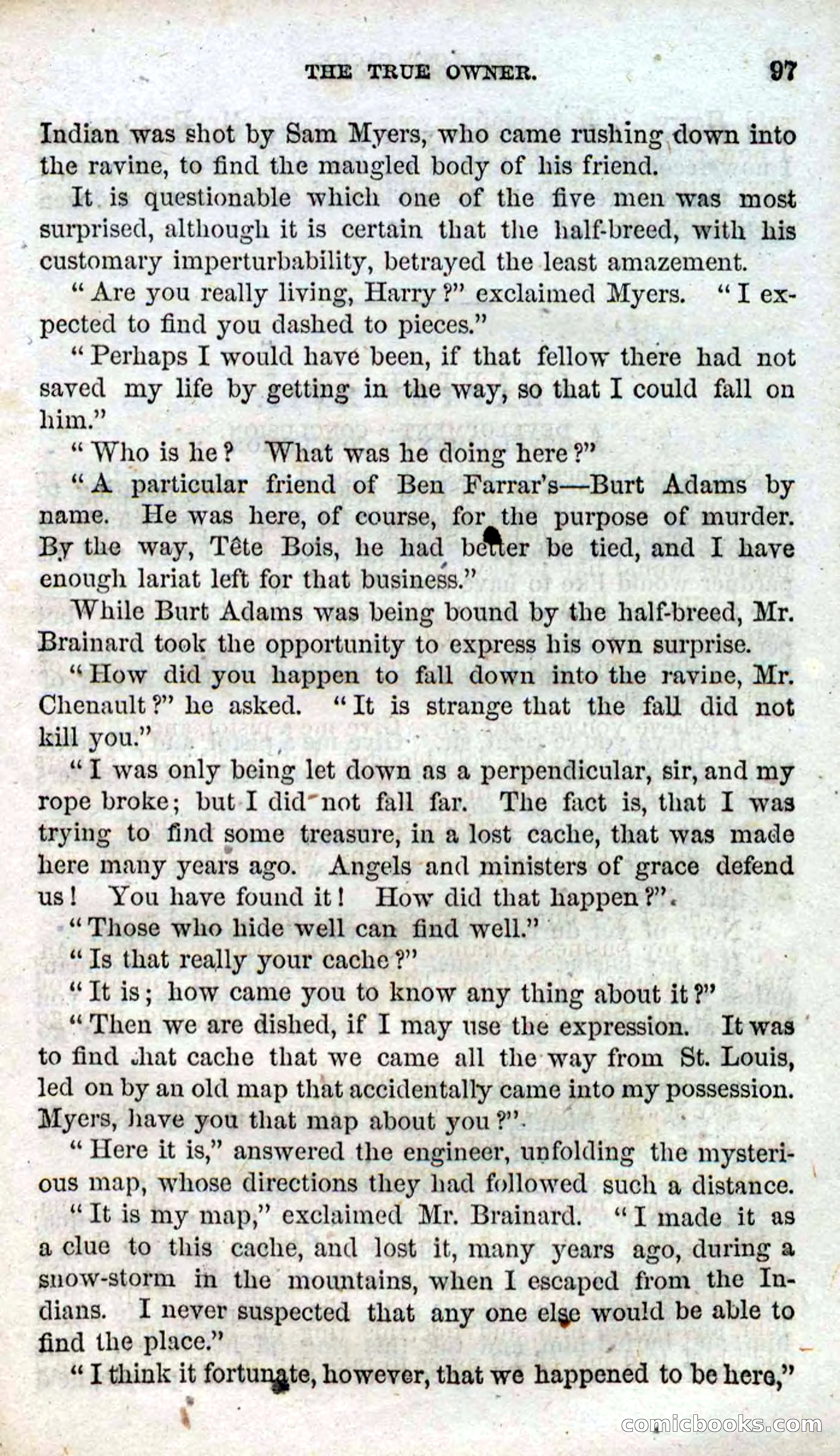 Beadle's Dime Novels, No. 91: The Lost Cache — page 95 of 100