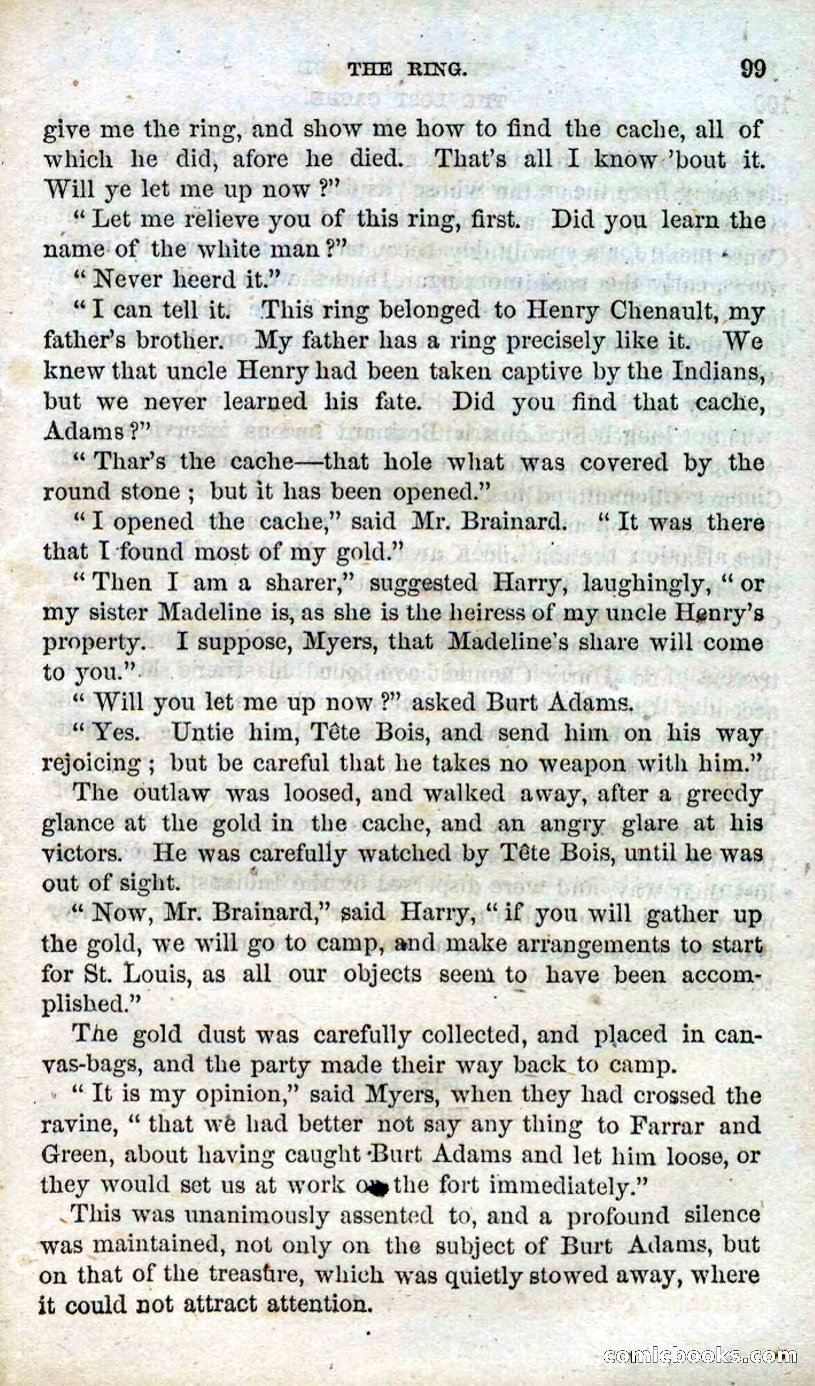 Beadle's Dime Novels, No. 91: The Lost Cache — page 97 of 100