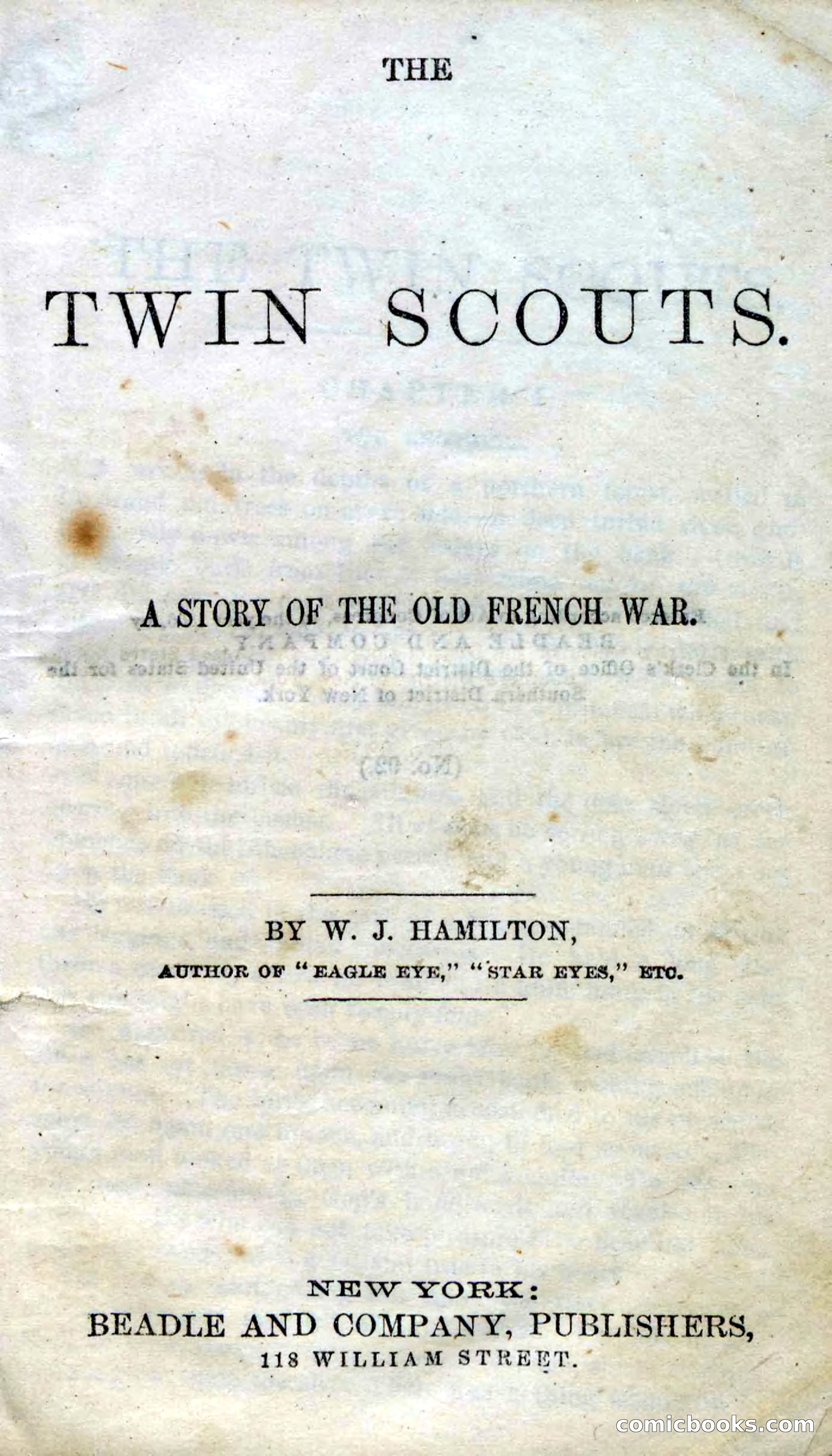Beadle's Dime Novels No. 92: The Twin Scouts — page 5 of 98