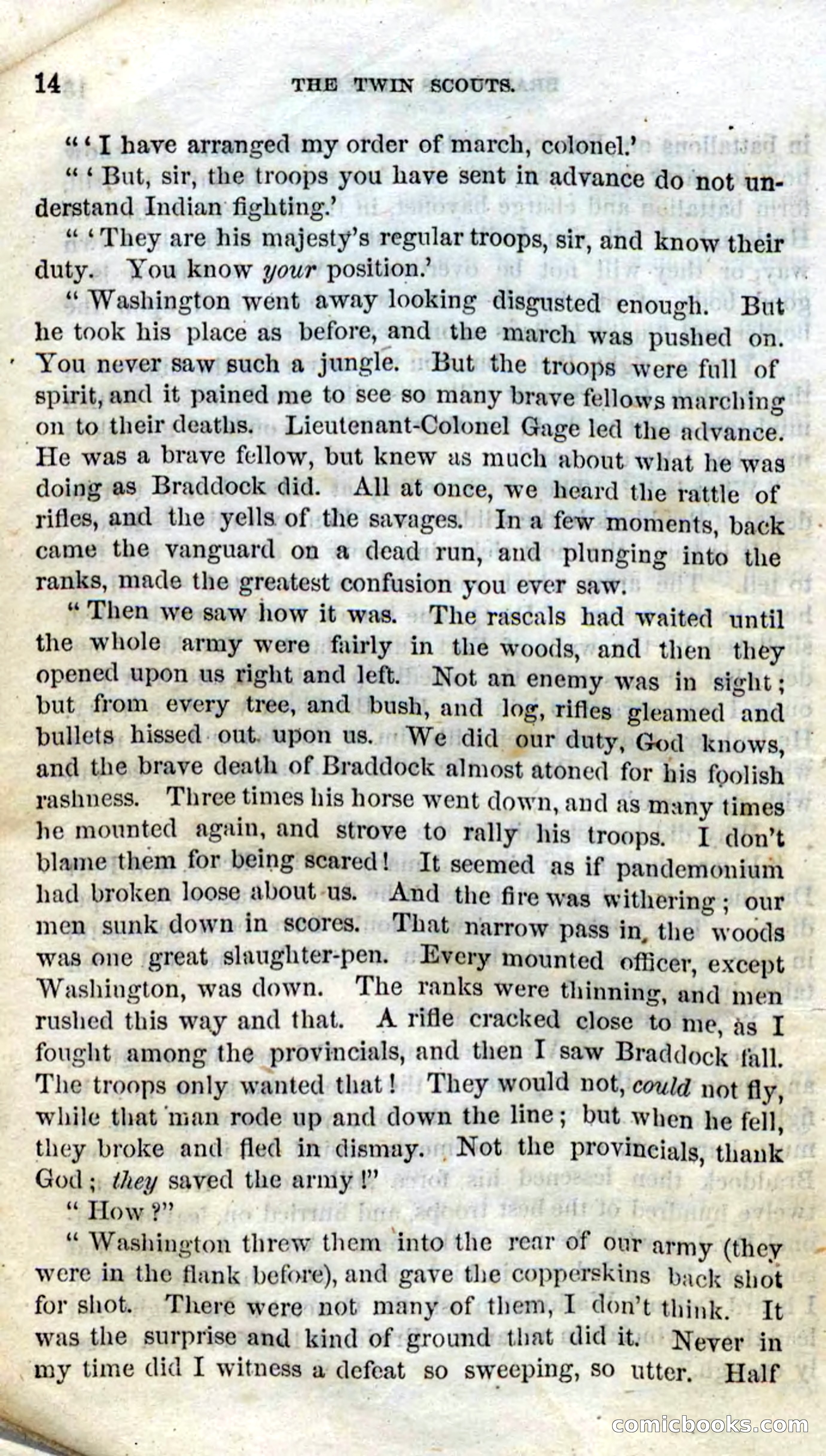 Beadle's Dime Novels No. 92: The Twin Scouts — page 12 of 98