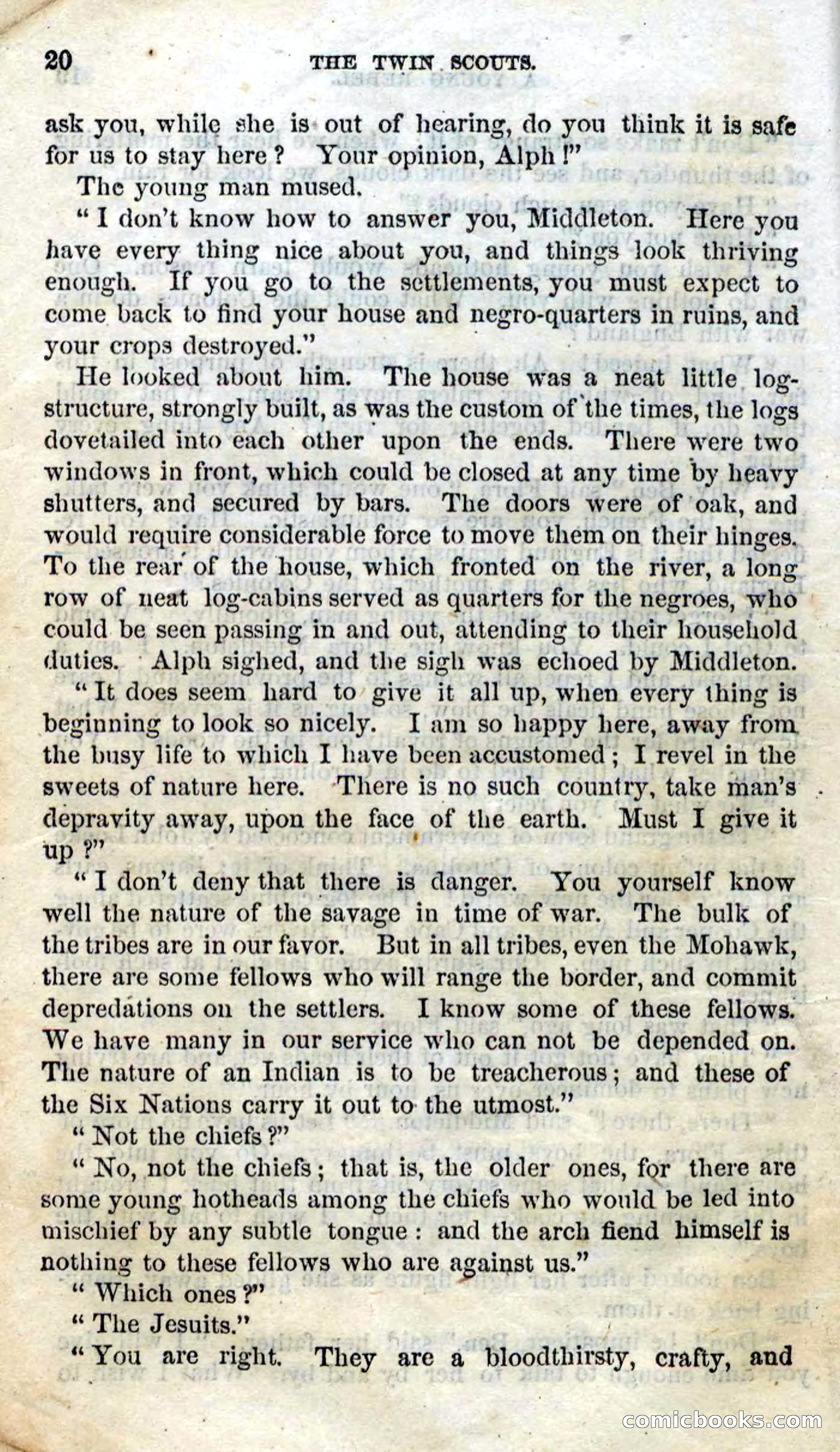 Beadle's Dime Novels No. 92: The Twin Scouts — page 18 of 98
