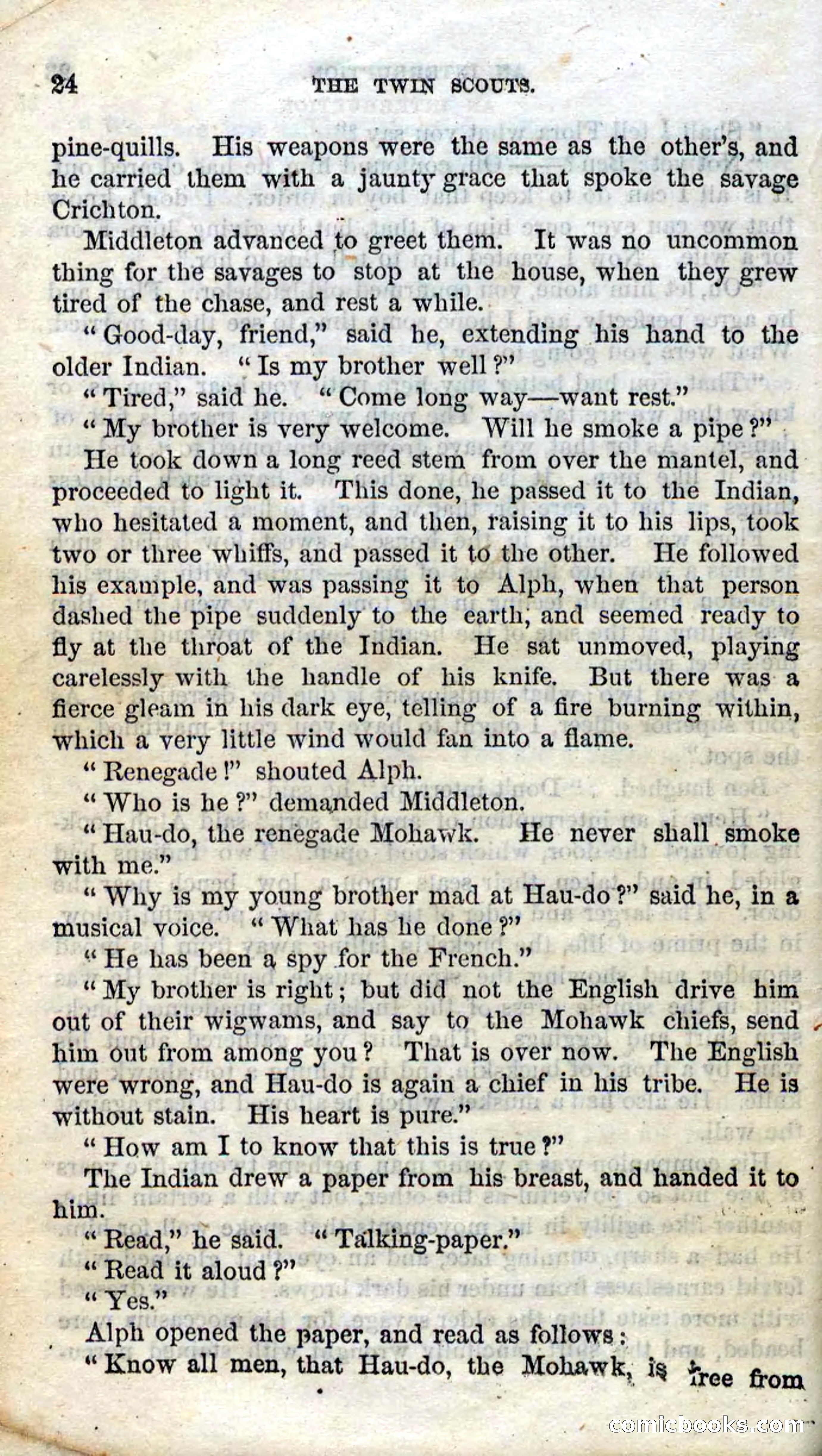 Beadle's Dime Novels No. 92: The Twin Scouts — page 22 of 98
