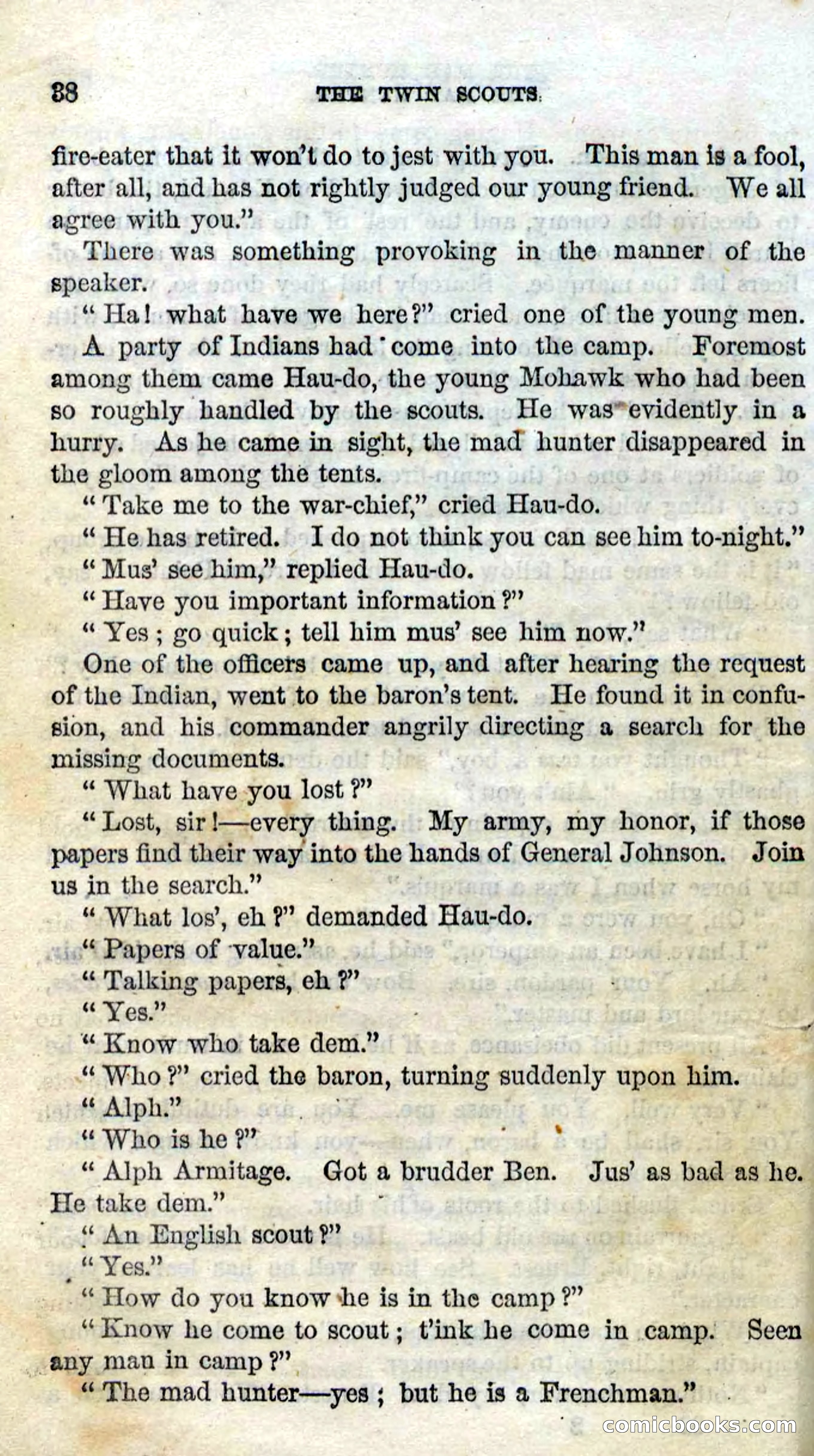 Beadle's Dime Novels No. 92: The Twin Scouts — page 36 of 98