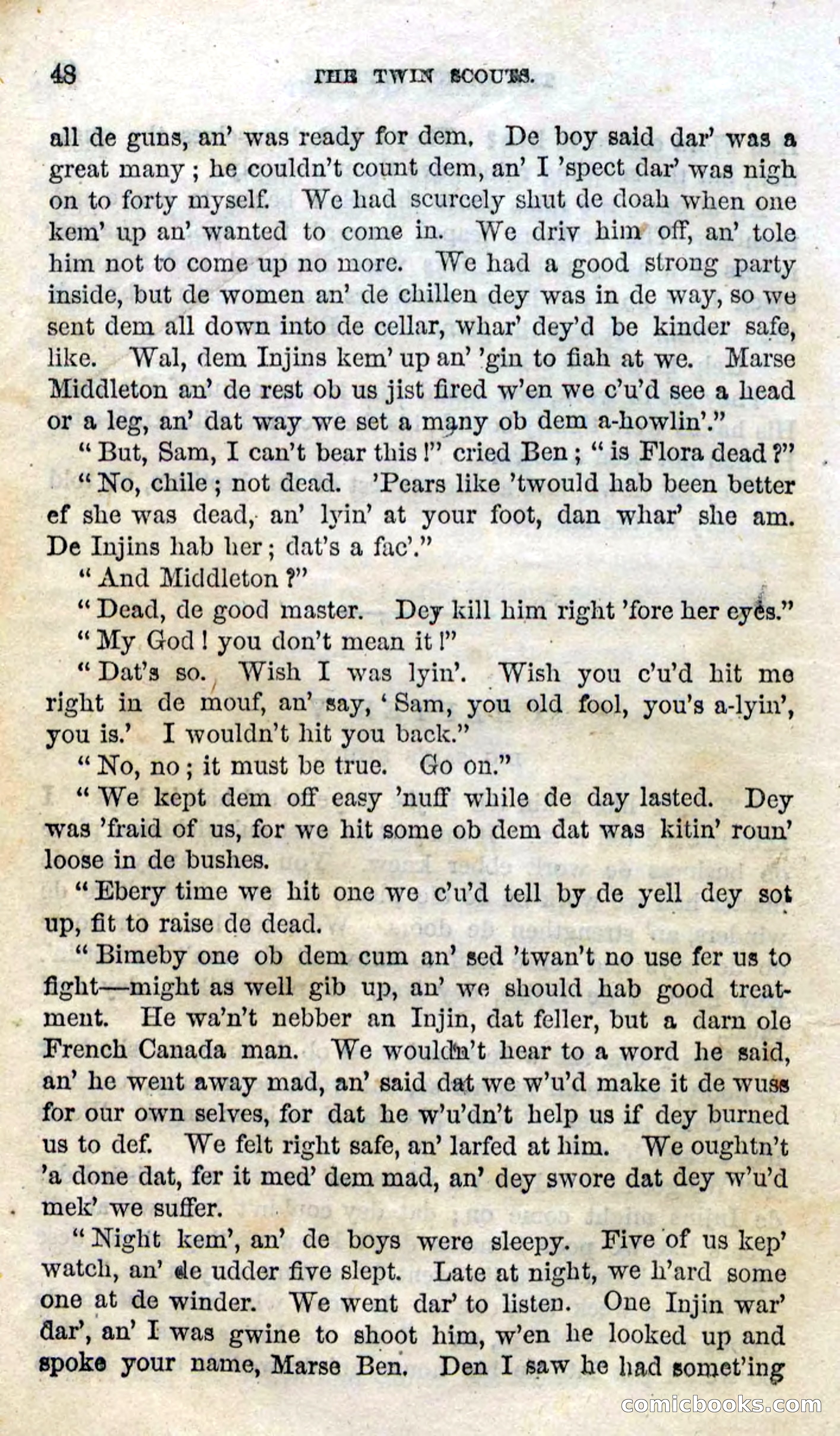Beadle's Dime Novels No. 92: The Twin Scouts — page 46 of 98