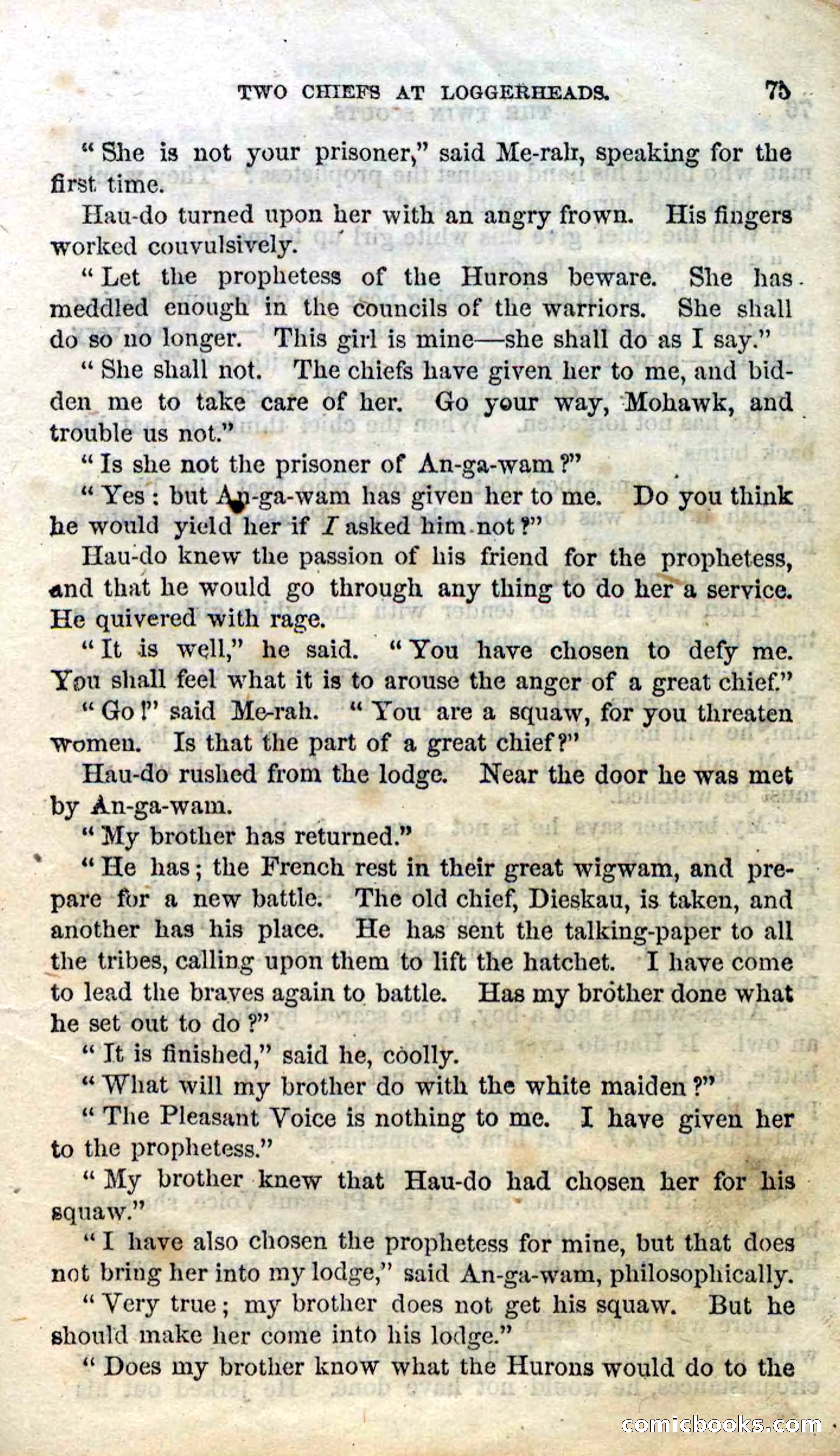 Beadle's Dime Novels No. 92: The Twin Scouts — page 73 of 98