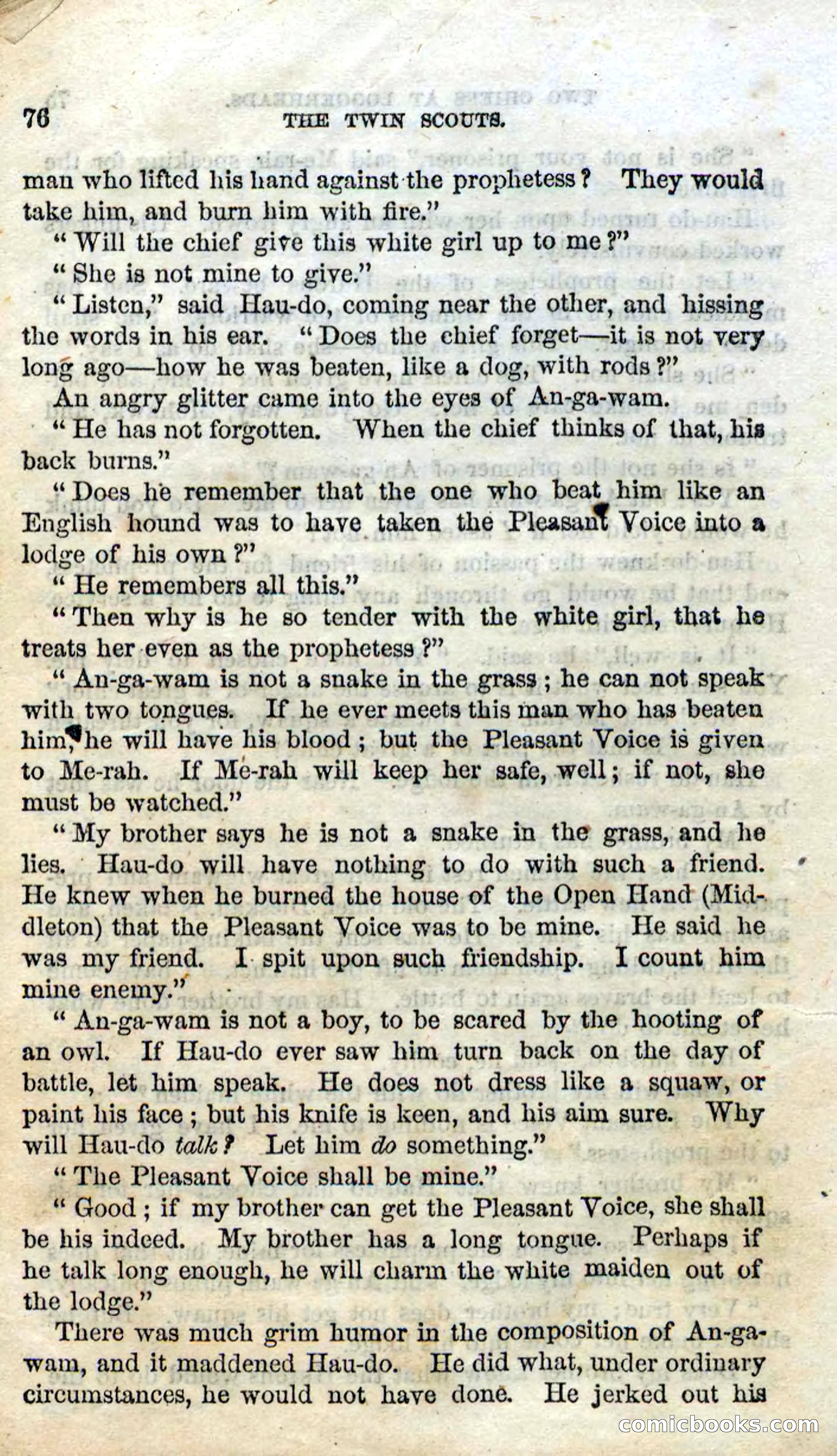 Beadle's Dime Novels No. 92: The Twin Scouts — page 74 of 98