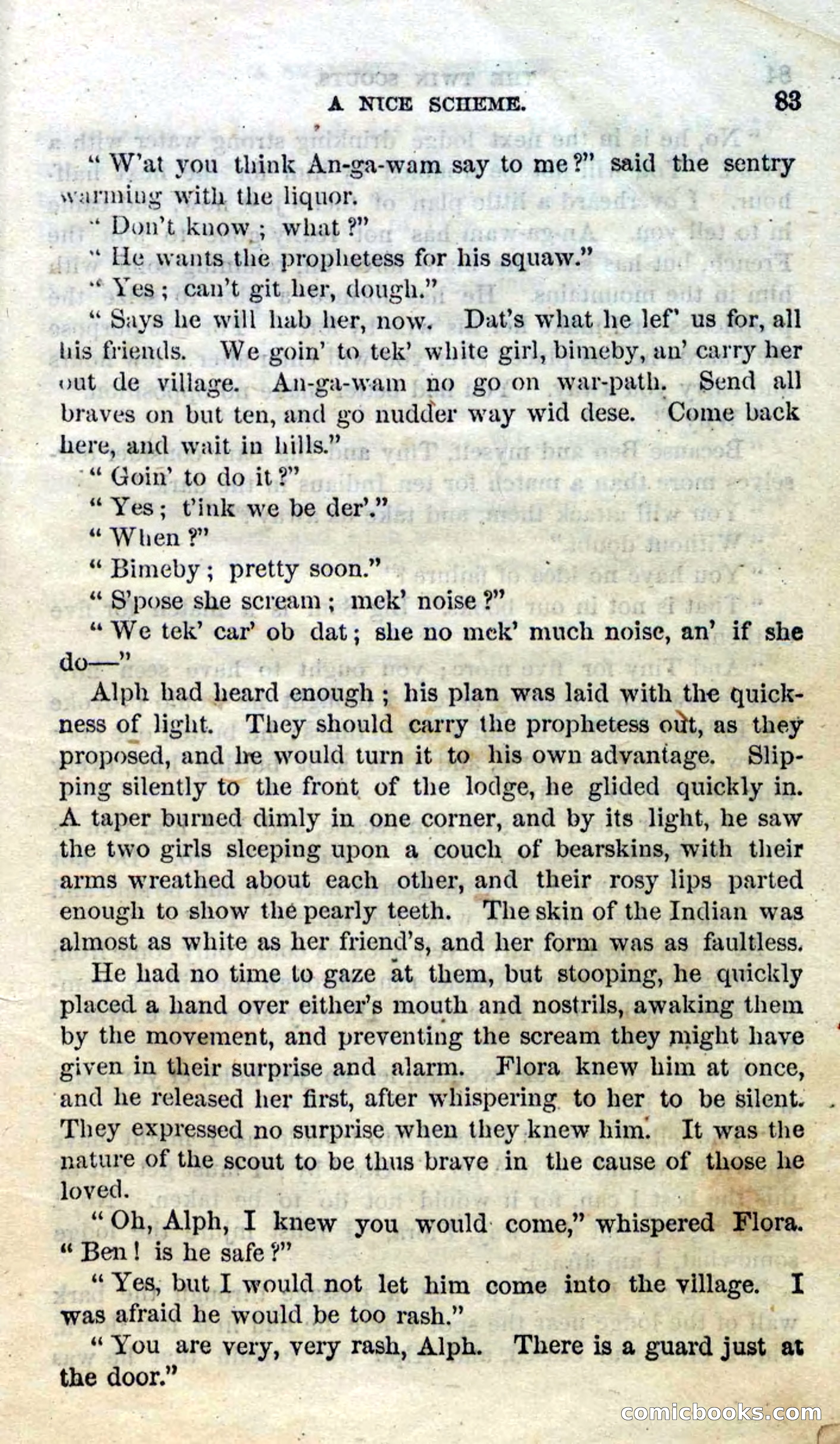 Beadle's Dime Novels No. 92: The Twin Scouts — page 81 of 98