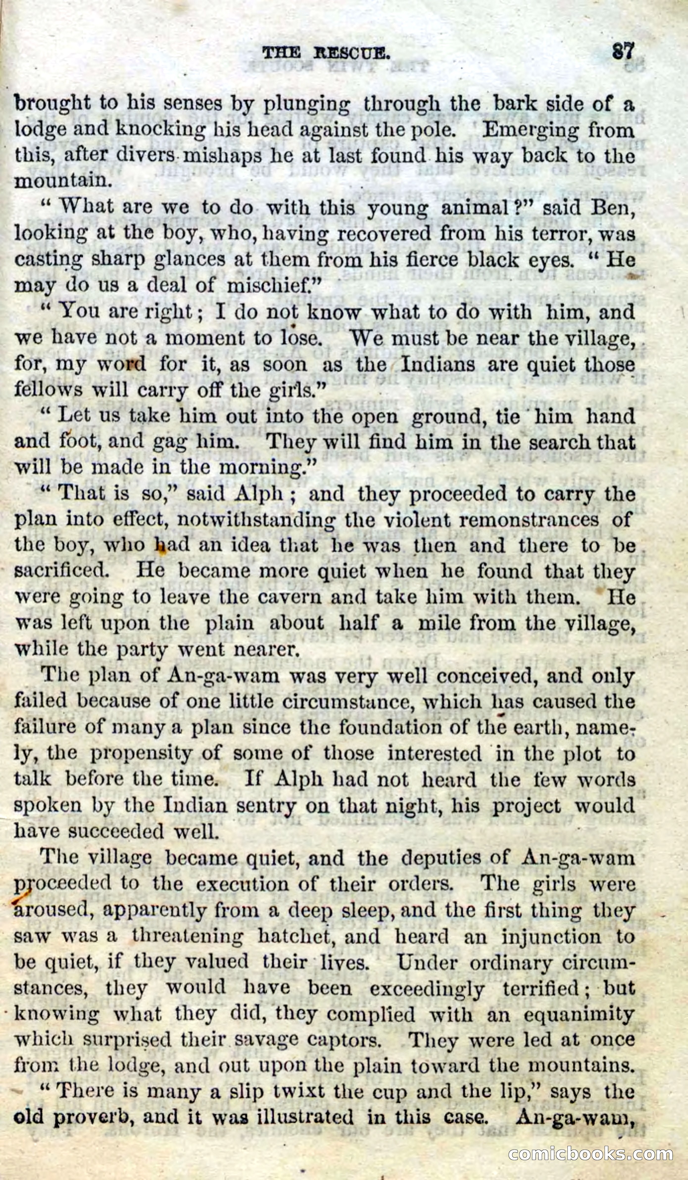 Beadle's Dime Novels No. 92: The Twin Scouts — page 85 of 98