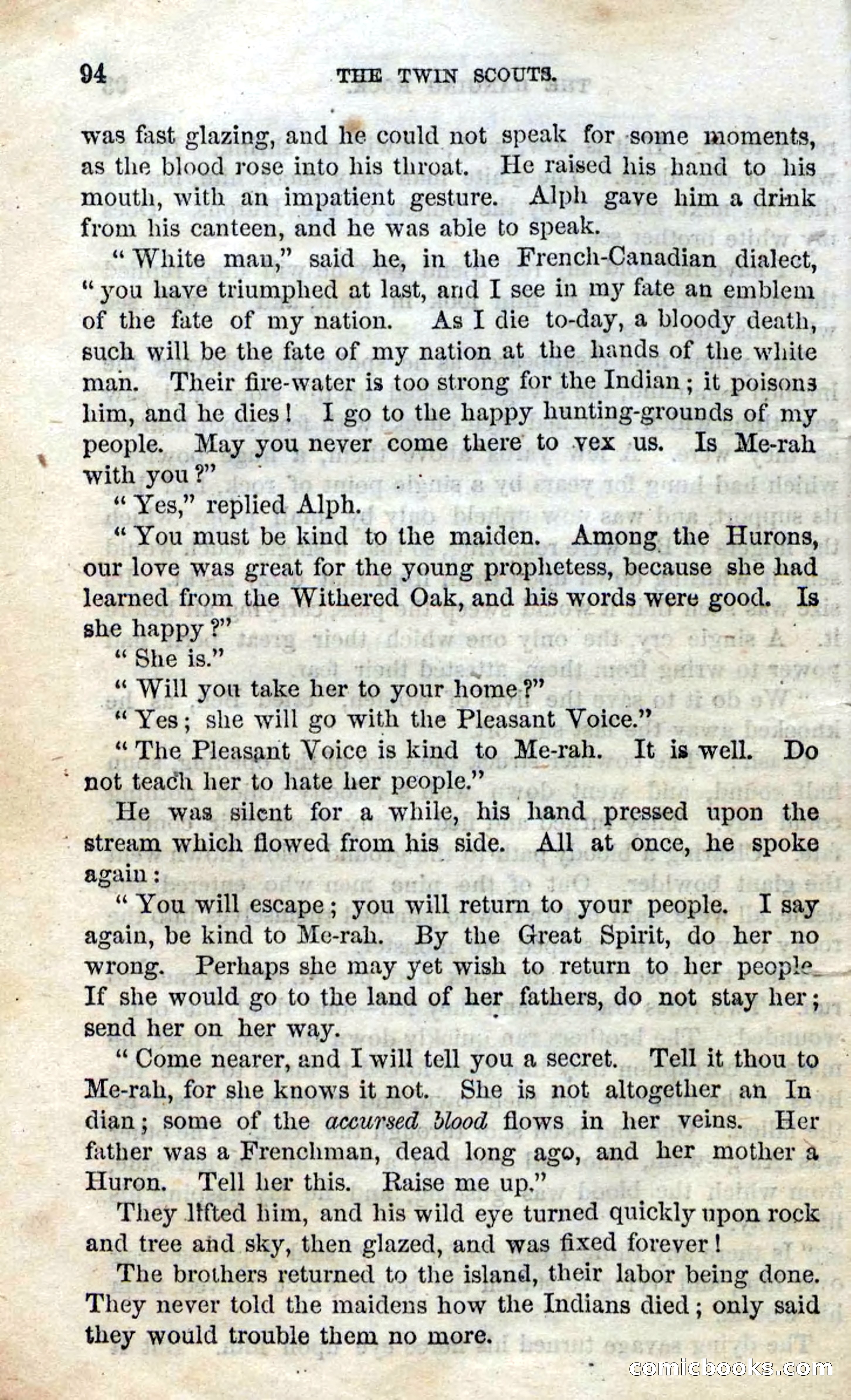 Beadle's Dime Novels No. 92: The Twin Scouts — page 92 of 98