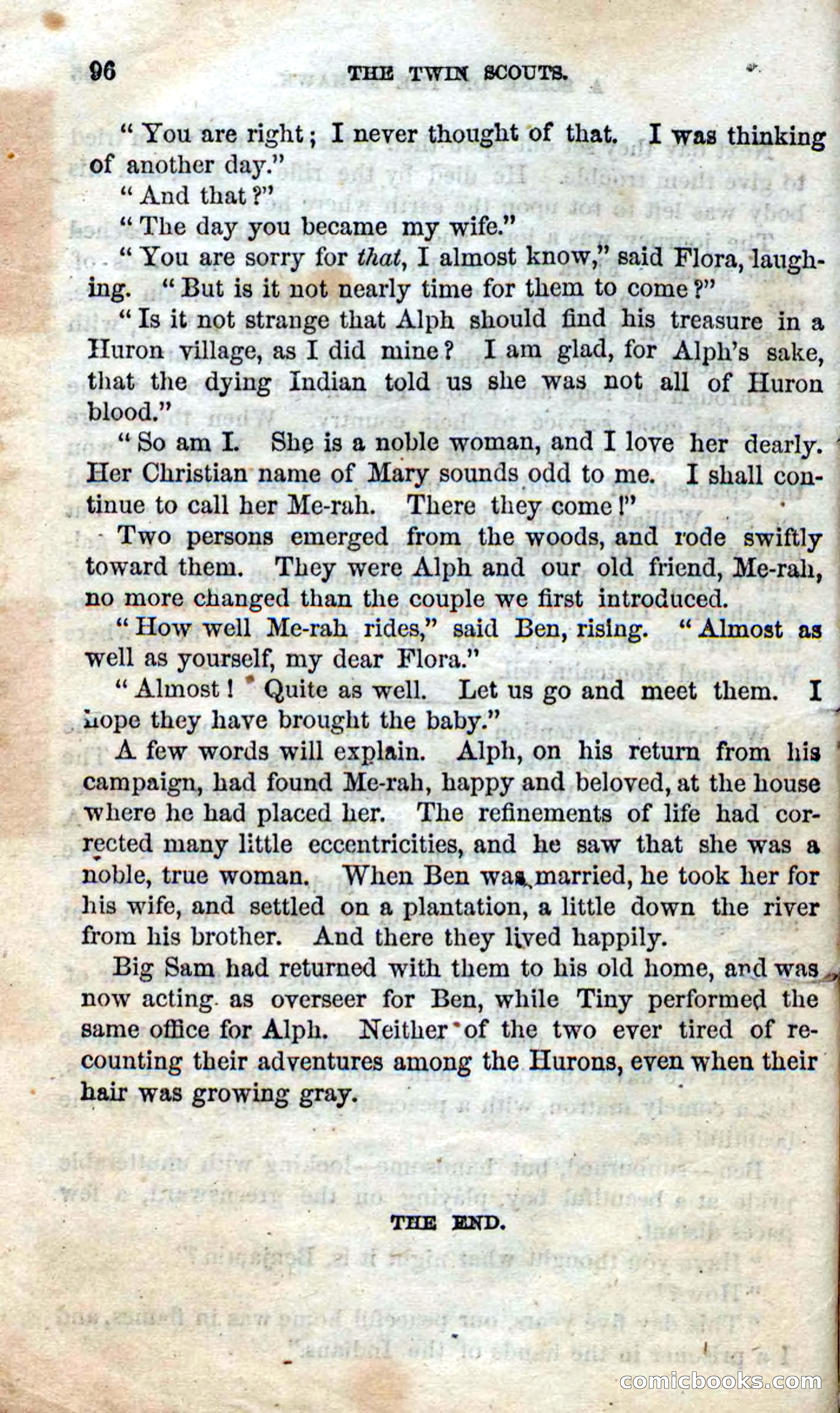 Beadle's Dime Novels No. 92: The Twin Scouts — page 94 of 98