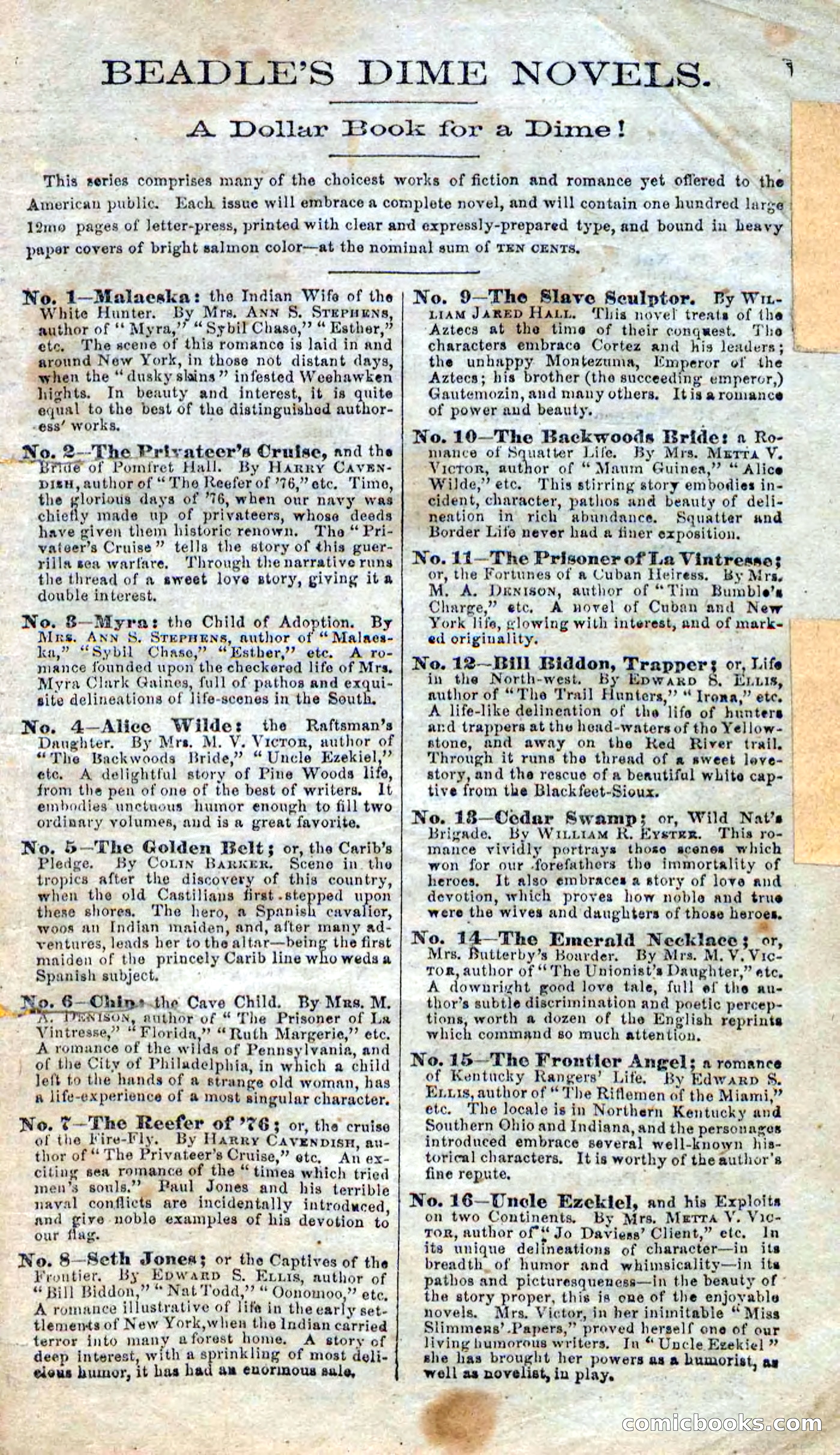 Beadle's Dime Novels No. 92: The Twin Scouts — page 95 of 98