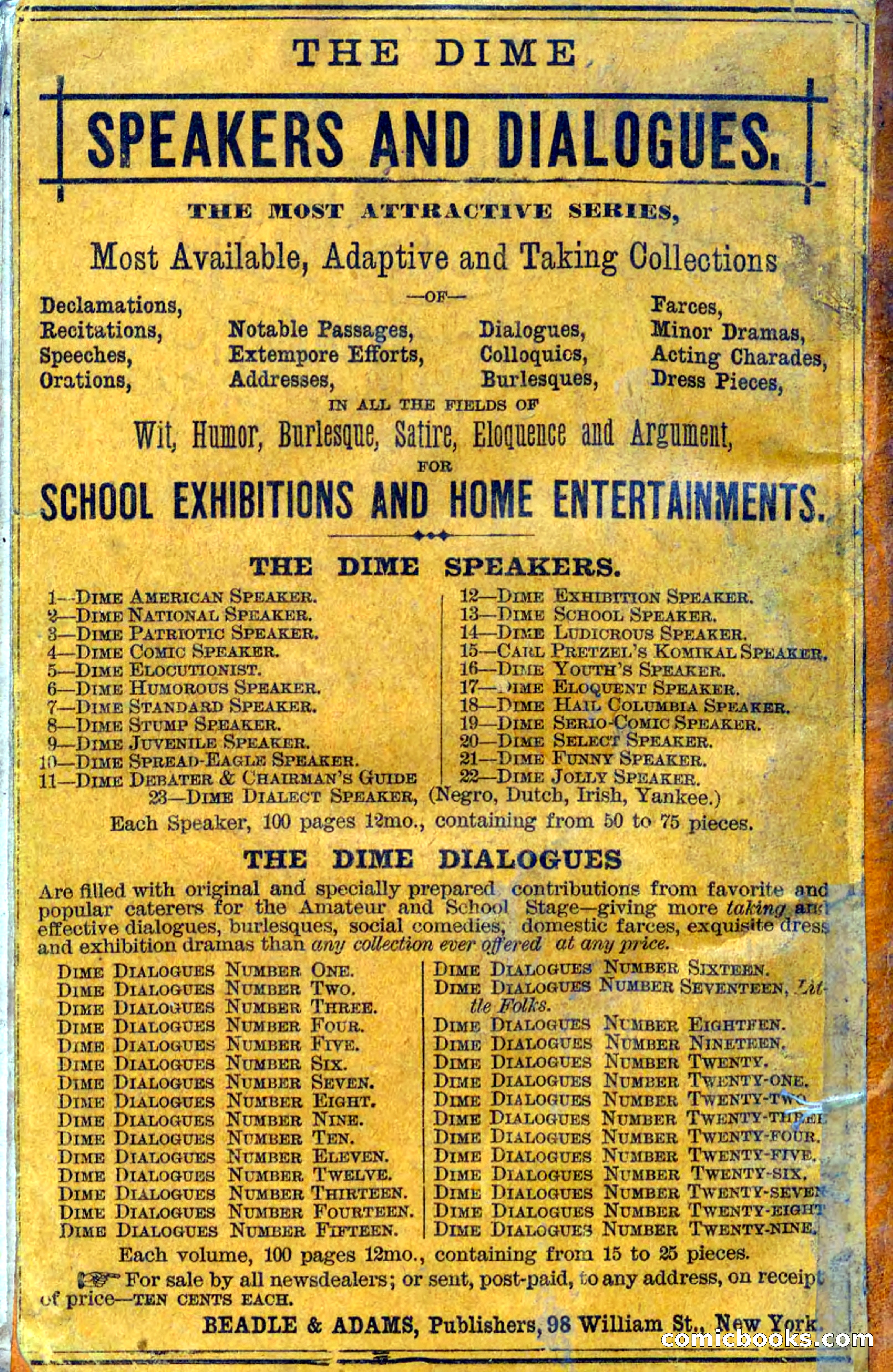 Beadle's Dime Novels No. 92: The Twin Scouts — page 98 of 98