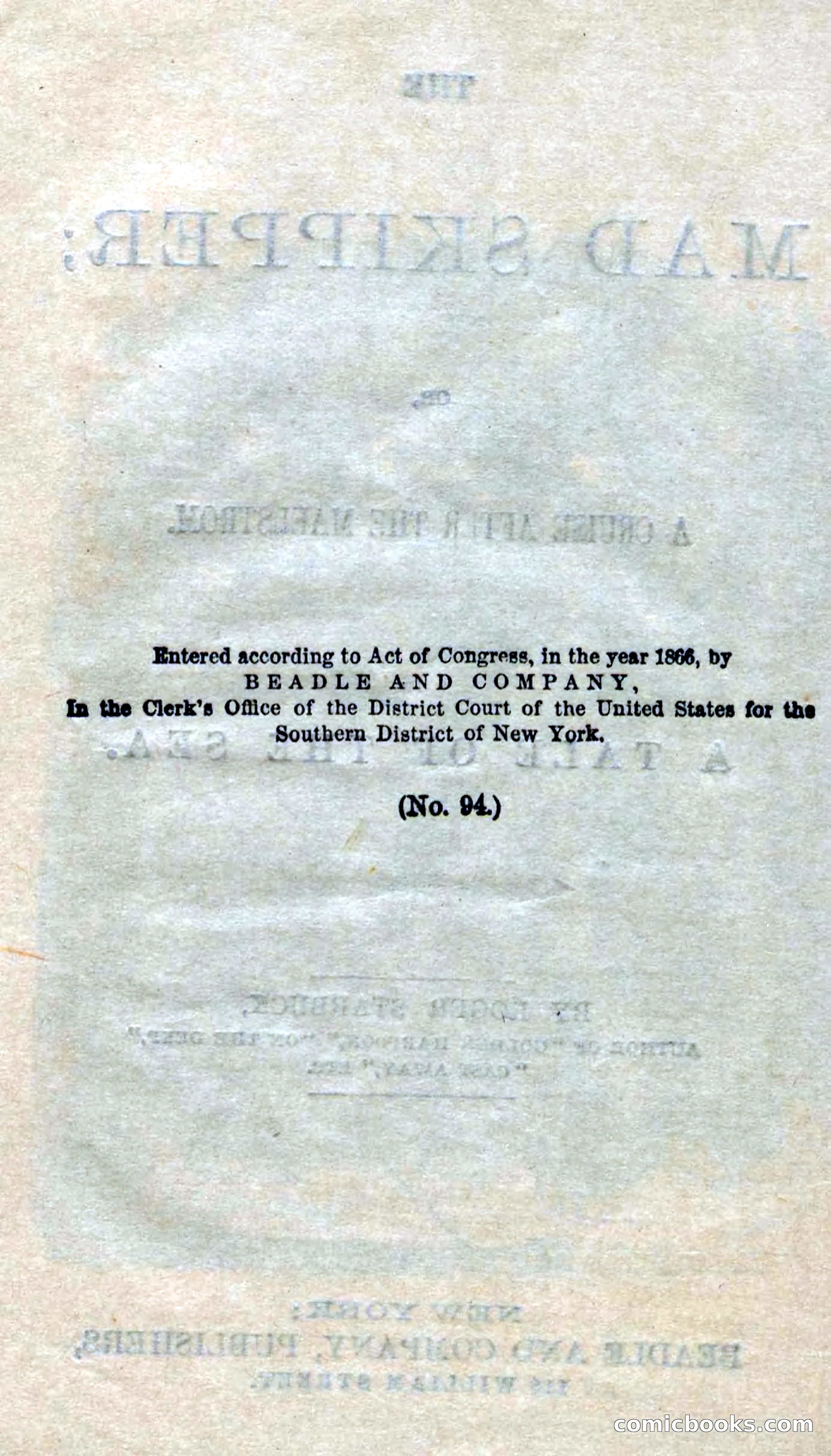 Beadle's Dime Novels No. 94: The Mad Skipper — page 6 of 100