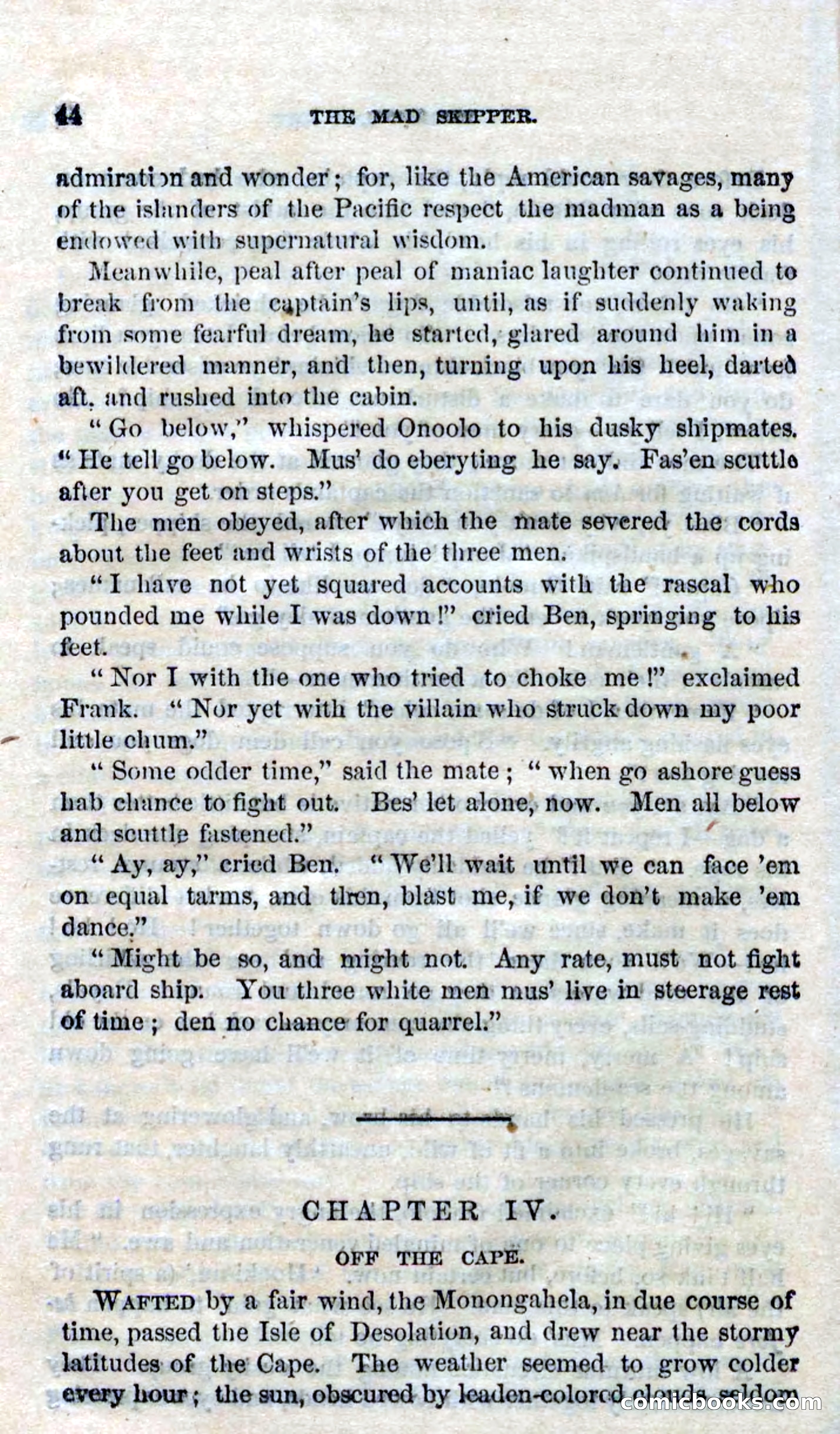 Beadle's Dime Novels No. 94: The Mad Skipper — page 42 of 100