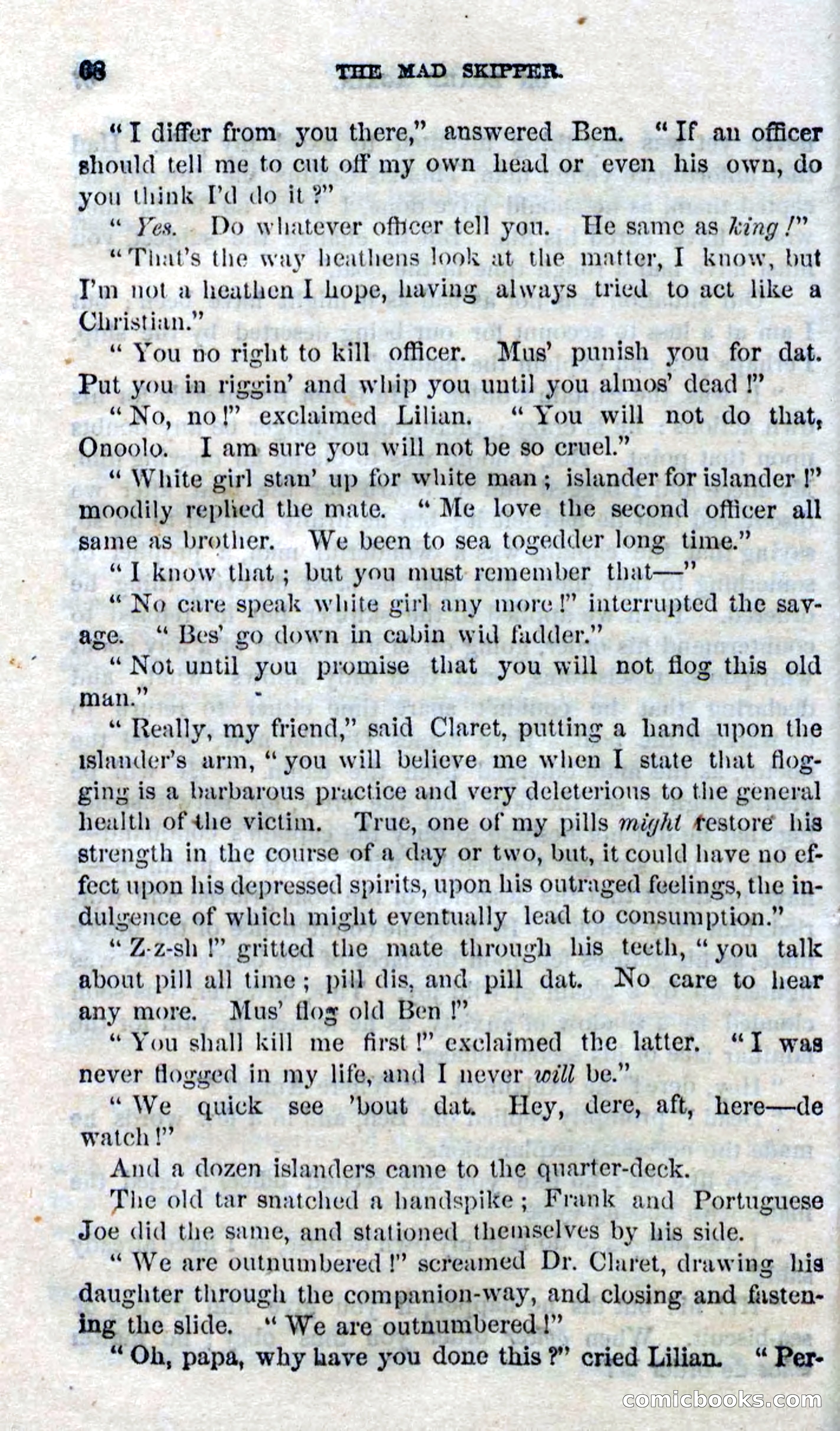 Beadle's Dime Novels No. 94: The Mad Skipper — page 66 of 100