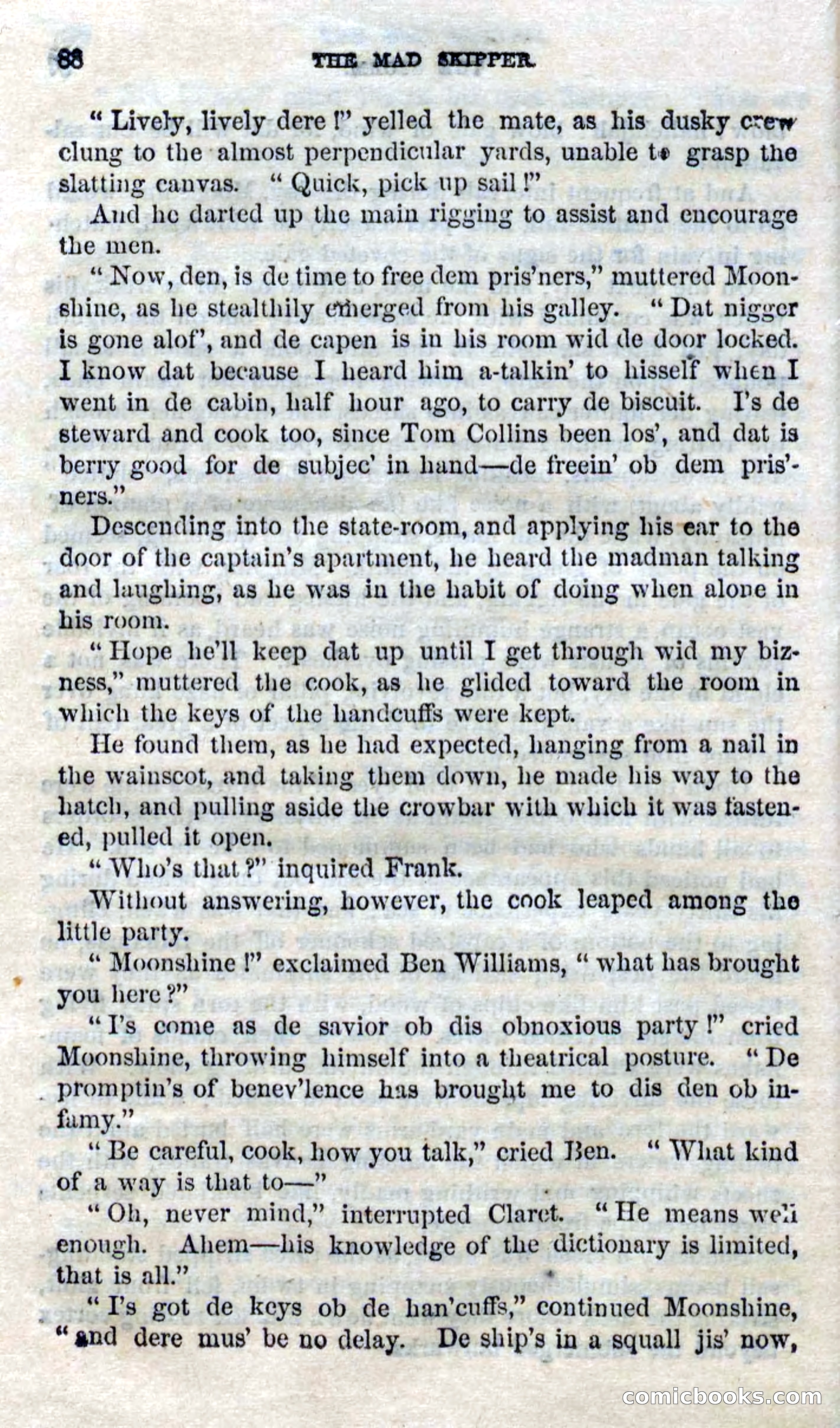 Beadle's Dime Novels No. 94: The Mad Skipper — page 86 of 100
