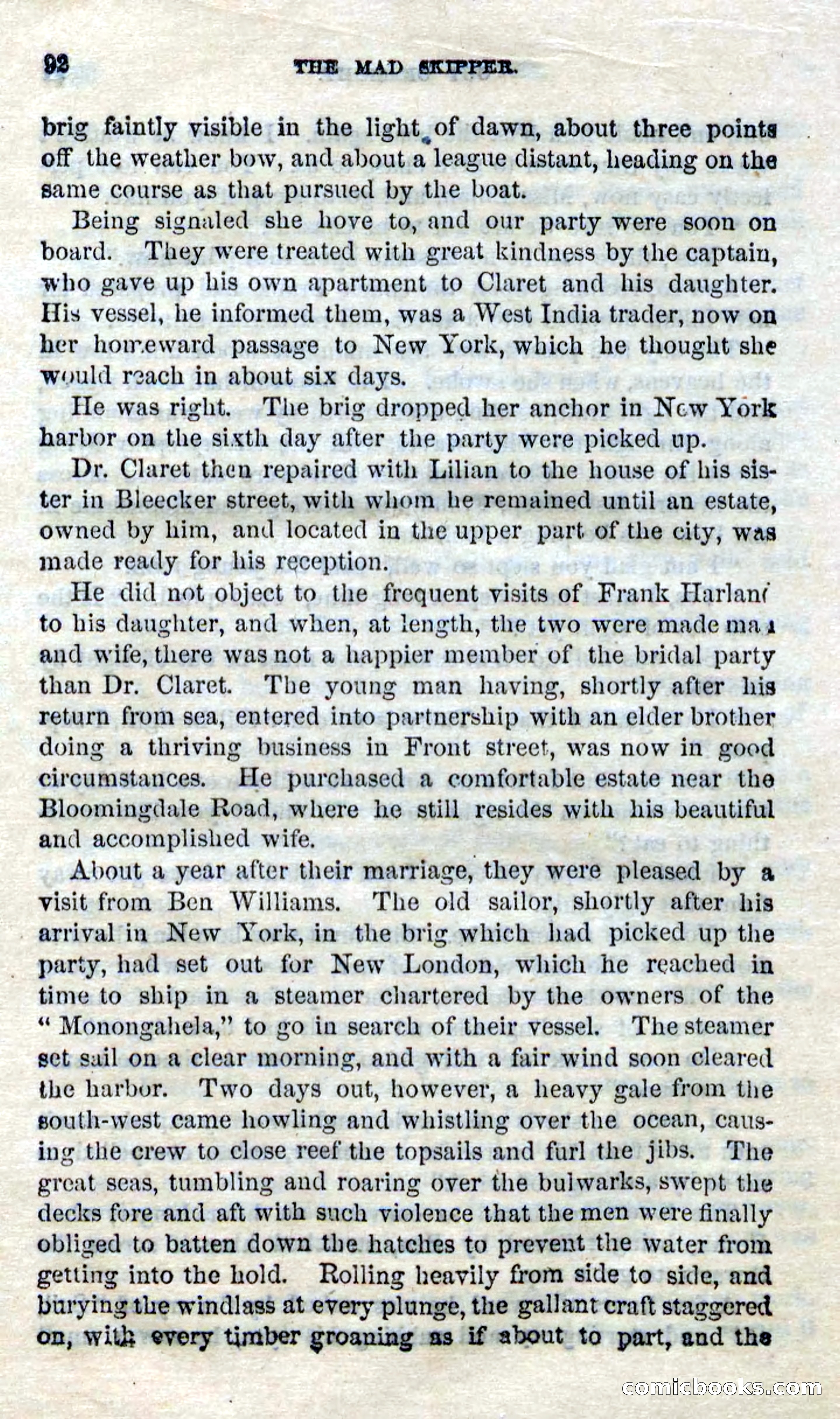 Beadle's Dime Novels No. 94: The Mad Skipper — page 90 of 100