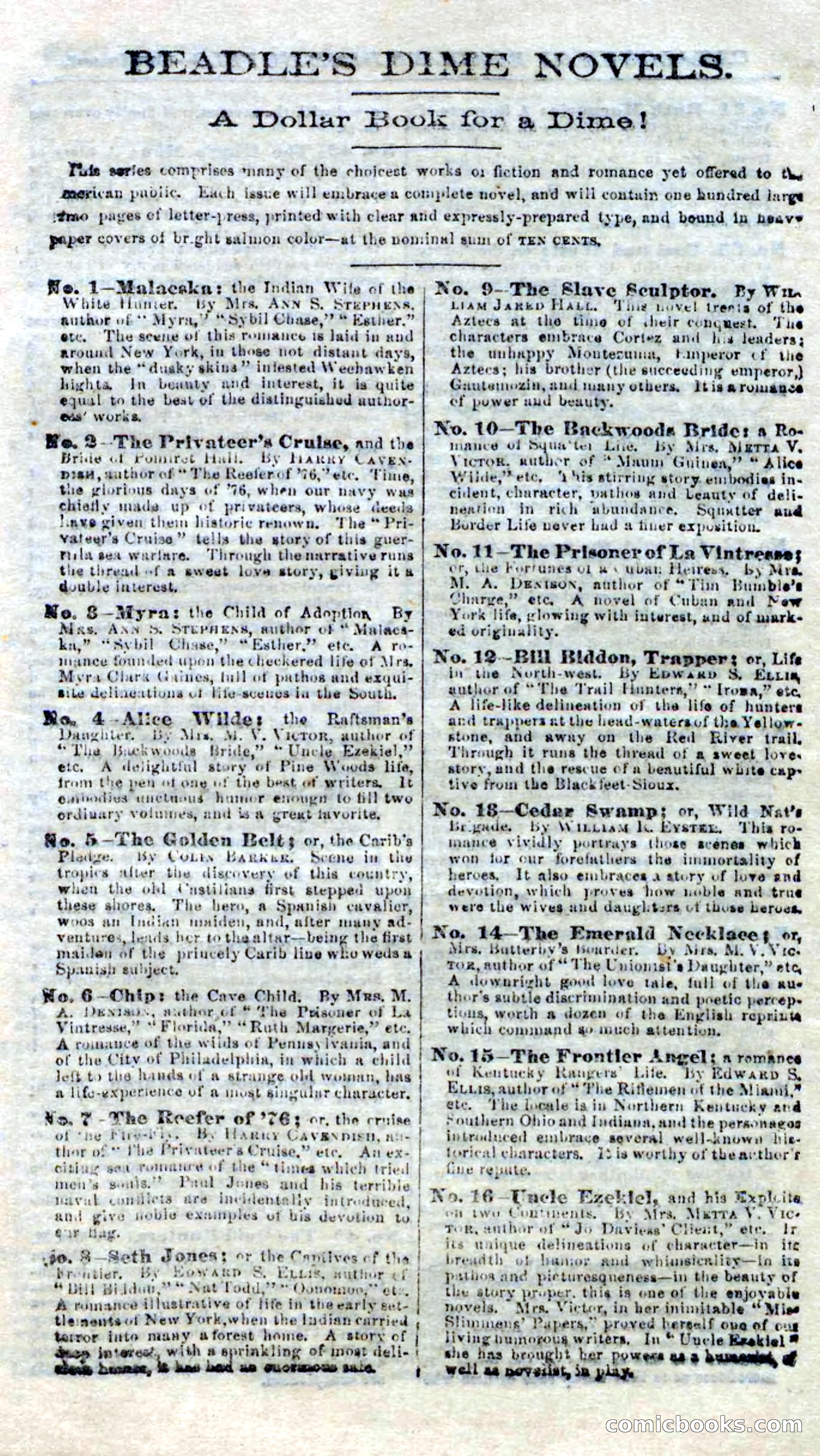 Beadle's Dime Novels No. 94: The Mad Skipper — page 93 of 100