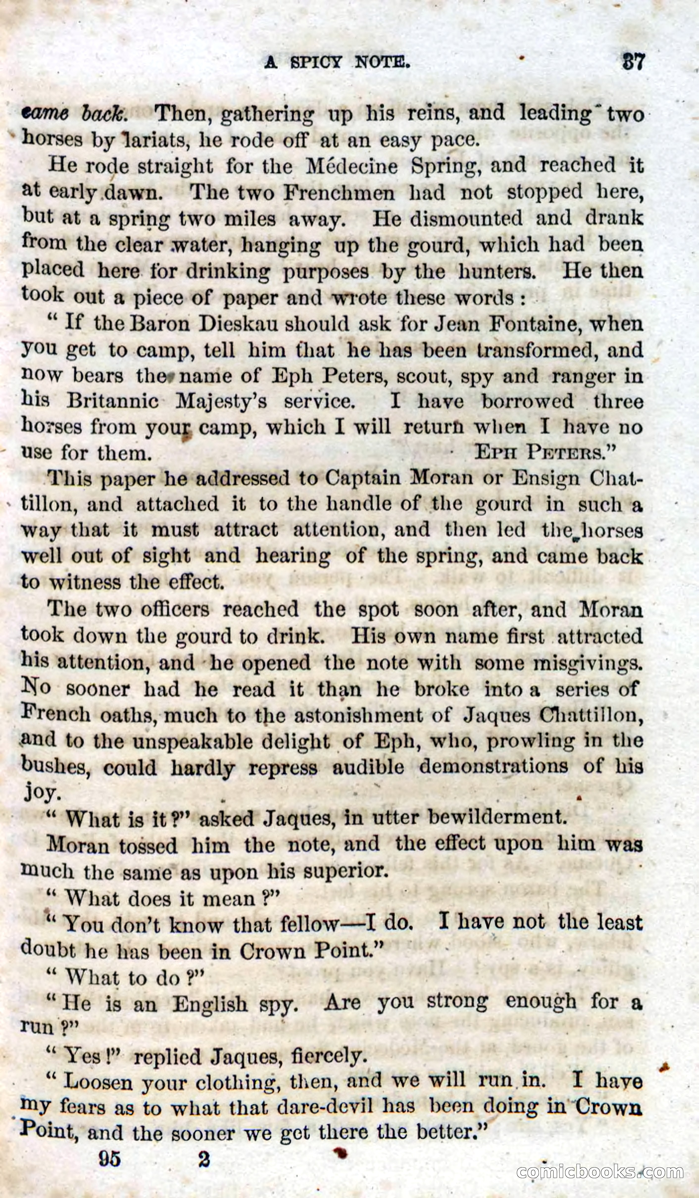 Beadle's Dime Novels No. 95 — page 35 of 102