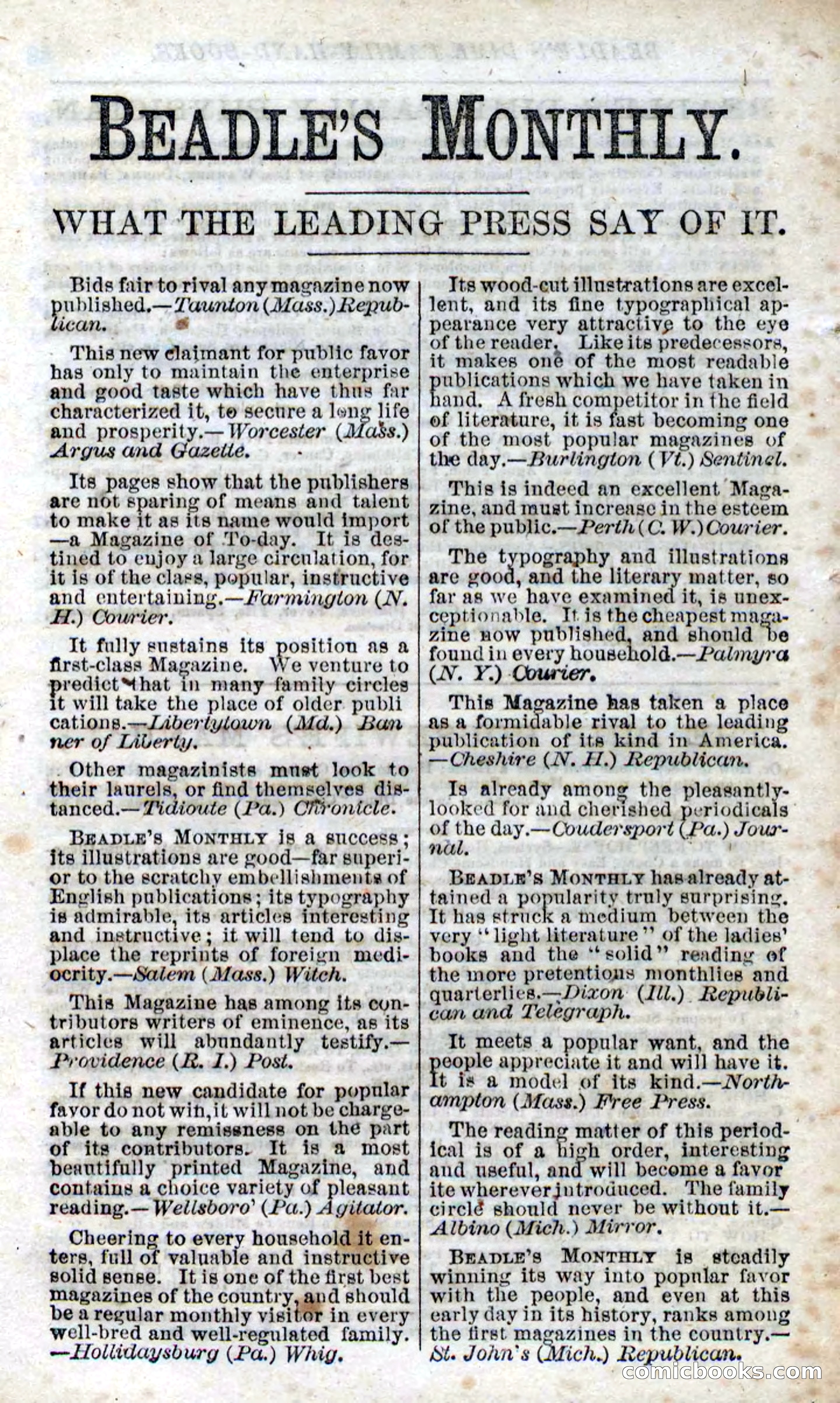 Beadle's Dime Novels No. 95 — page 98 of 102