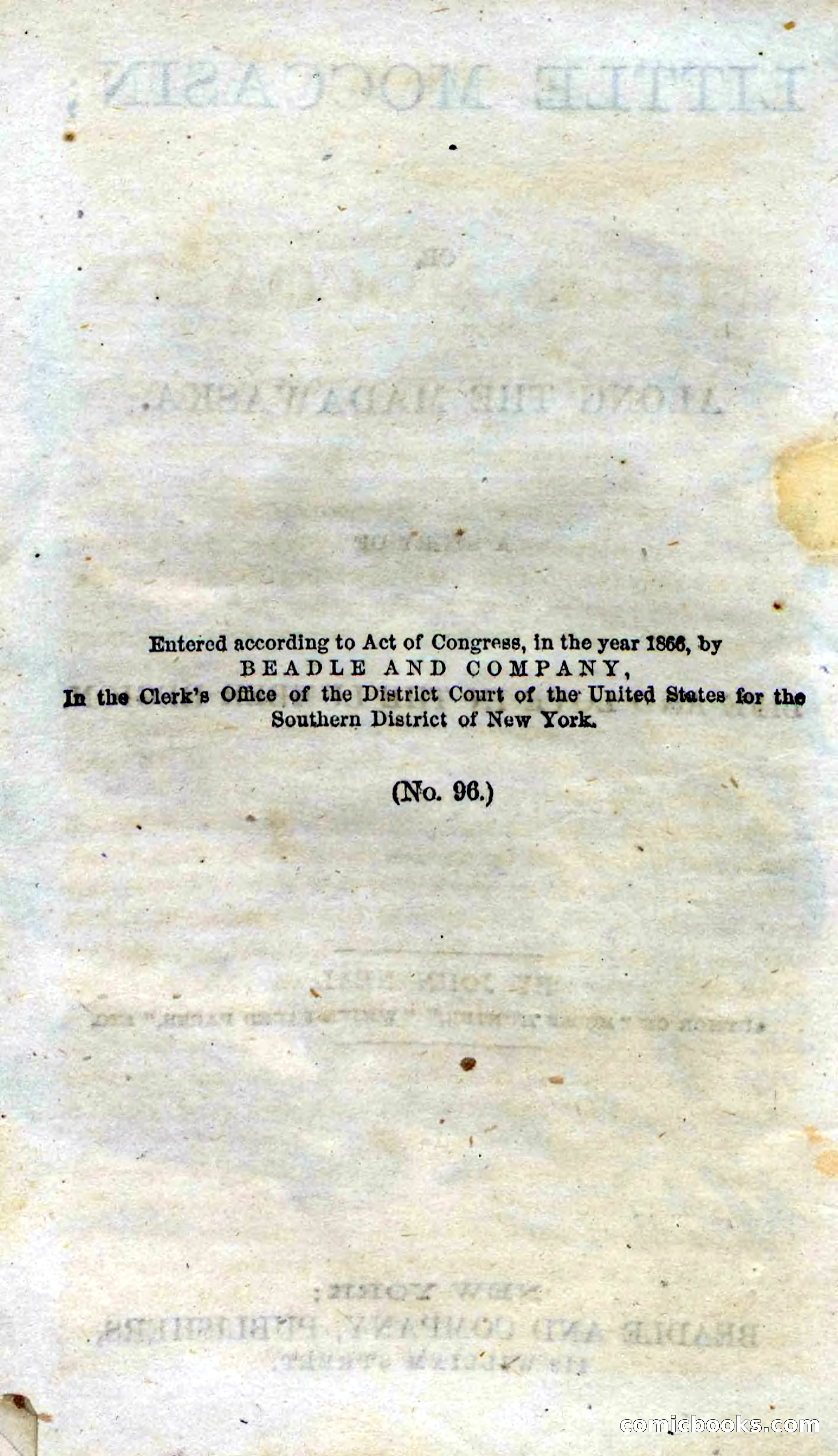 Beadle's Dime Novels No. 96: Little Moccasin — page 6 of 97