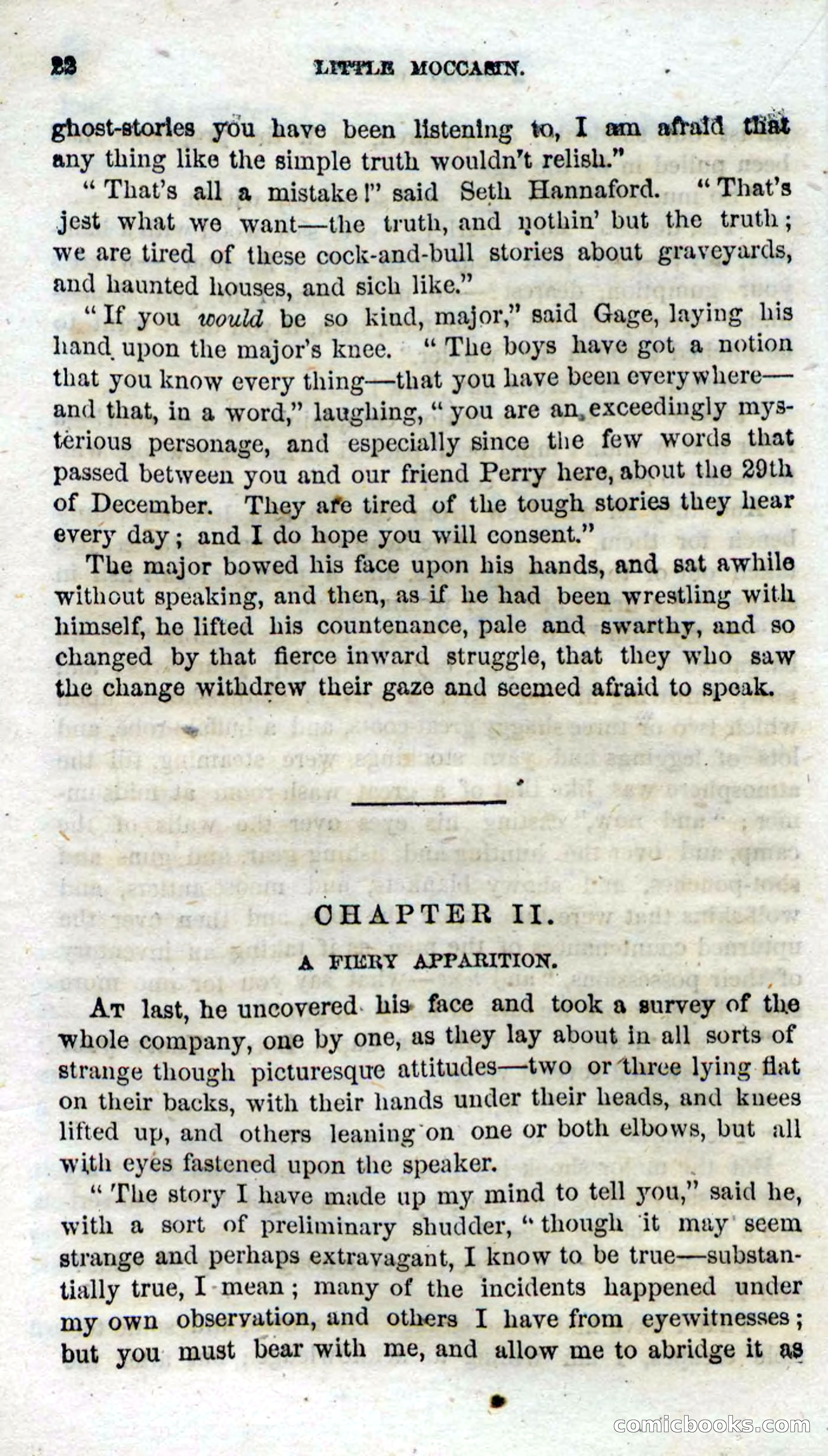 Beadle's Dime Novels No. 96: Little Moccasin — page 20 of 97