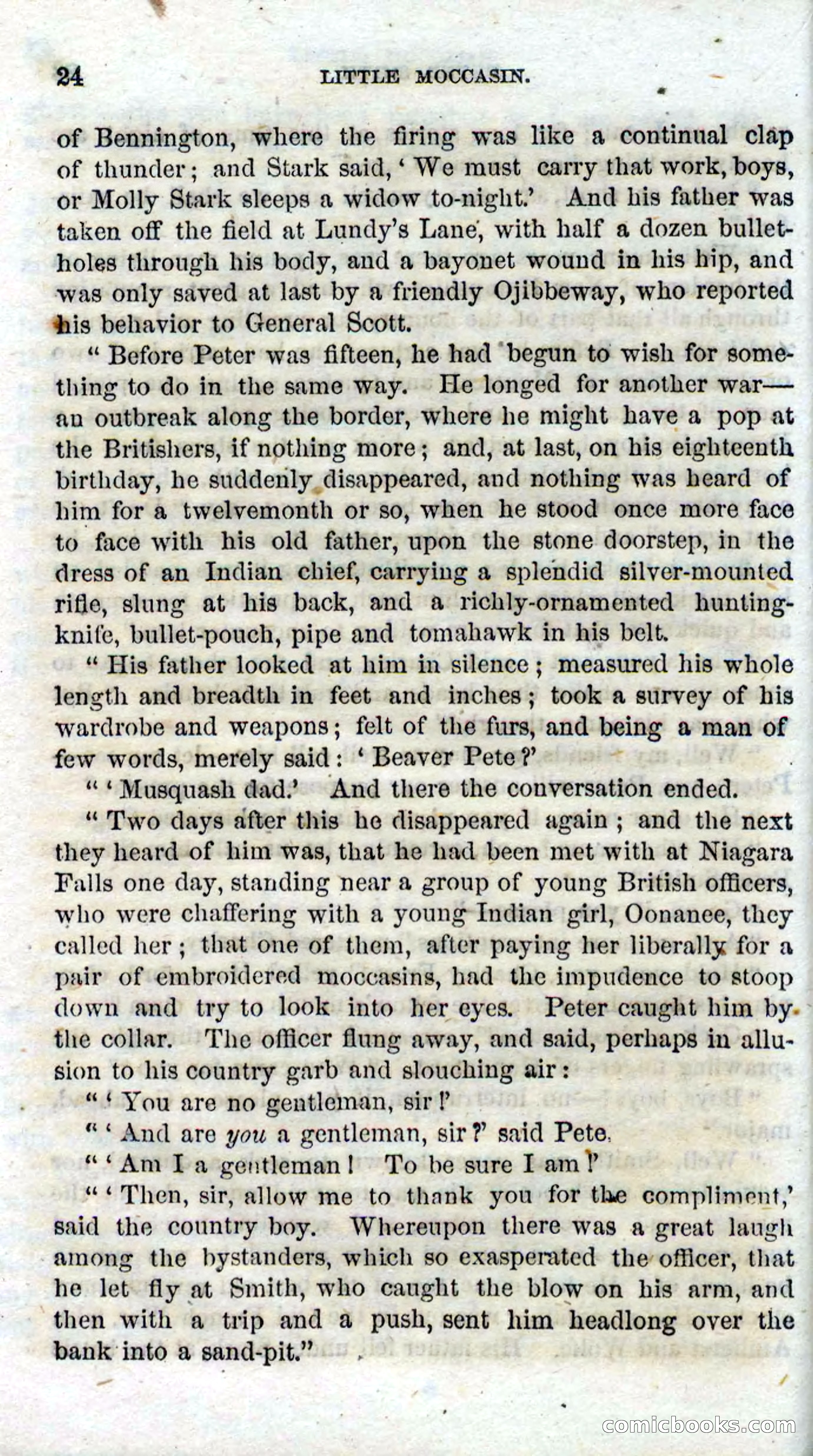 Beadle's Dime Novels No. 96: Little Moccasin — page 22 of 97