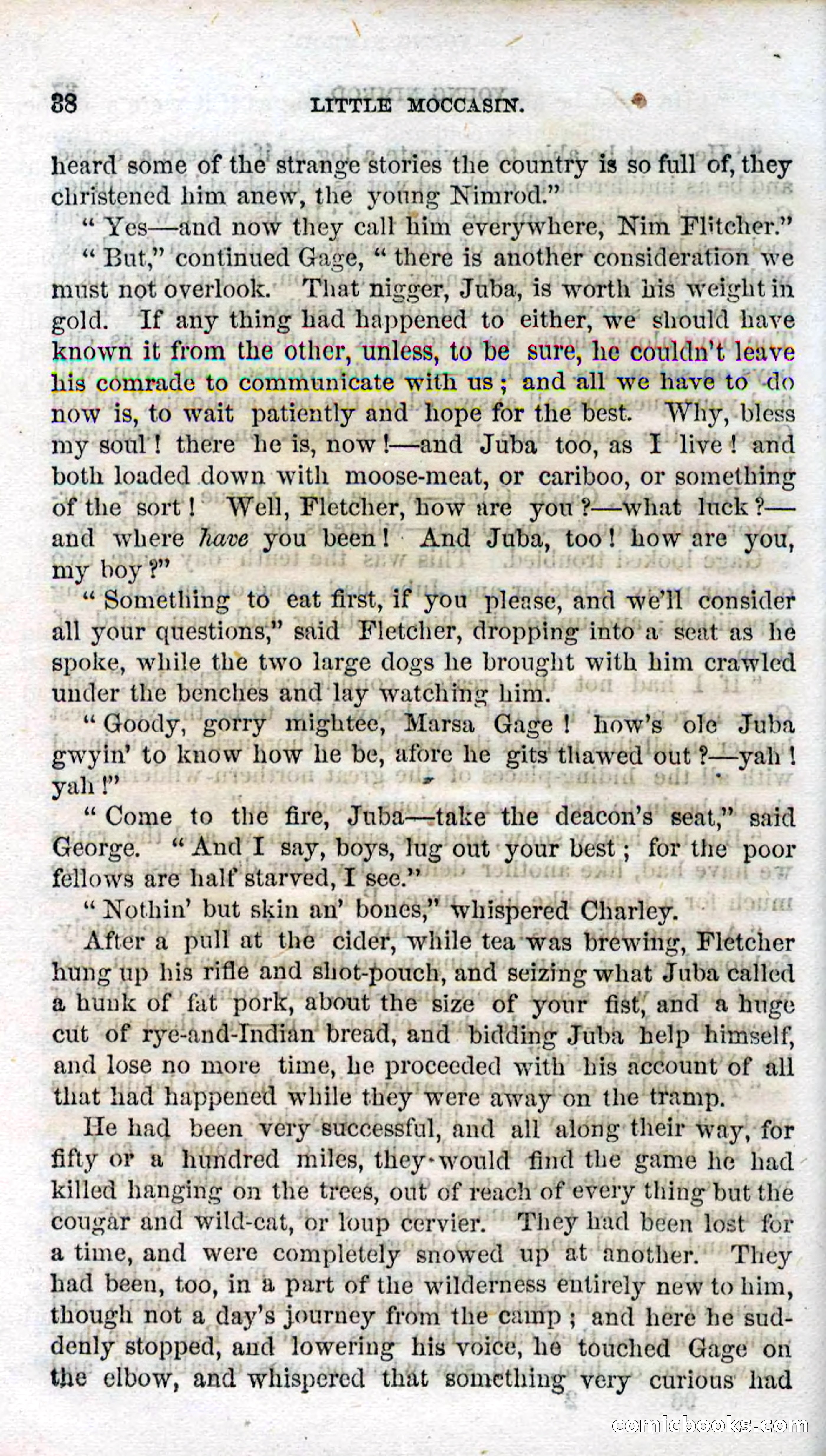 Beadle's Dime Novels No. 96: Little Moccasin — page 36 of 97
