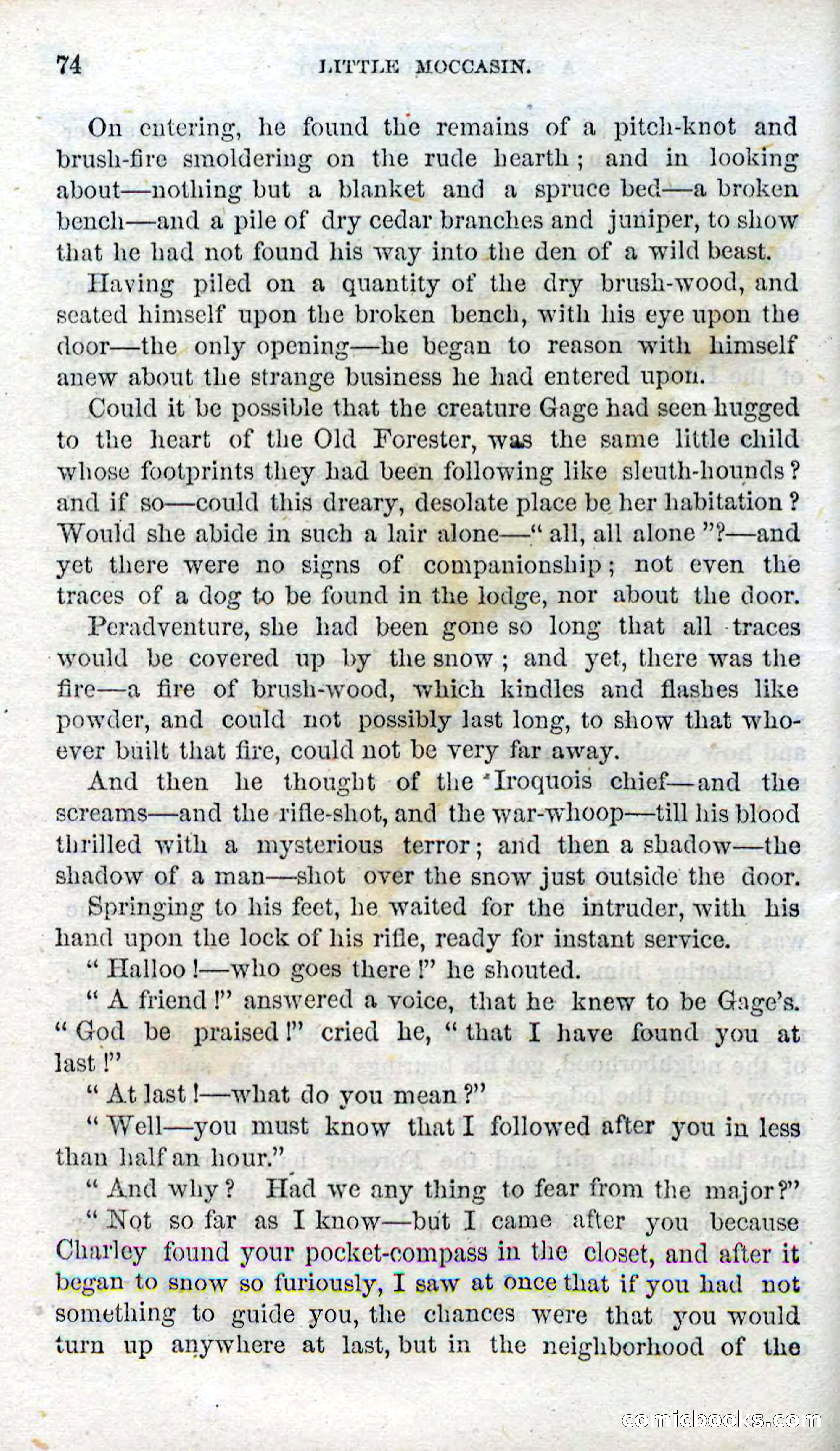 Beadle's Dime Novels No. 96: Little Moccasin — page 72 of 97