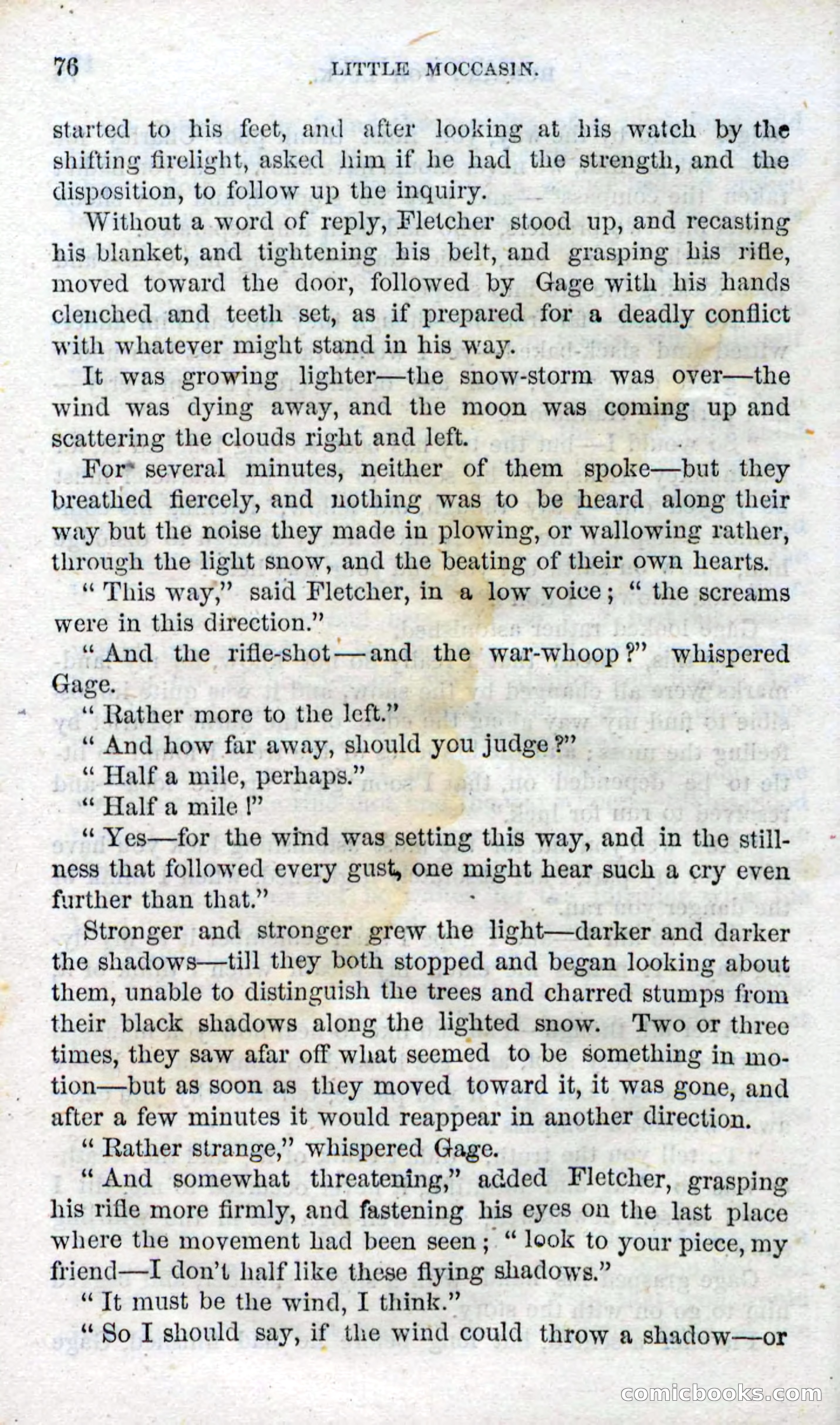 Beadle's Dime Novels No. 96: Little Moccasin — page 74 of 97