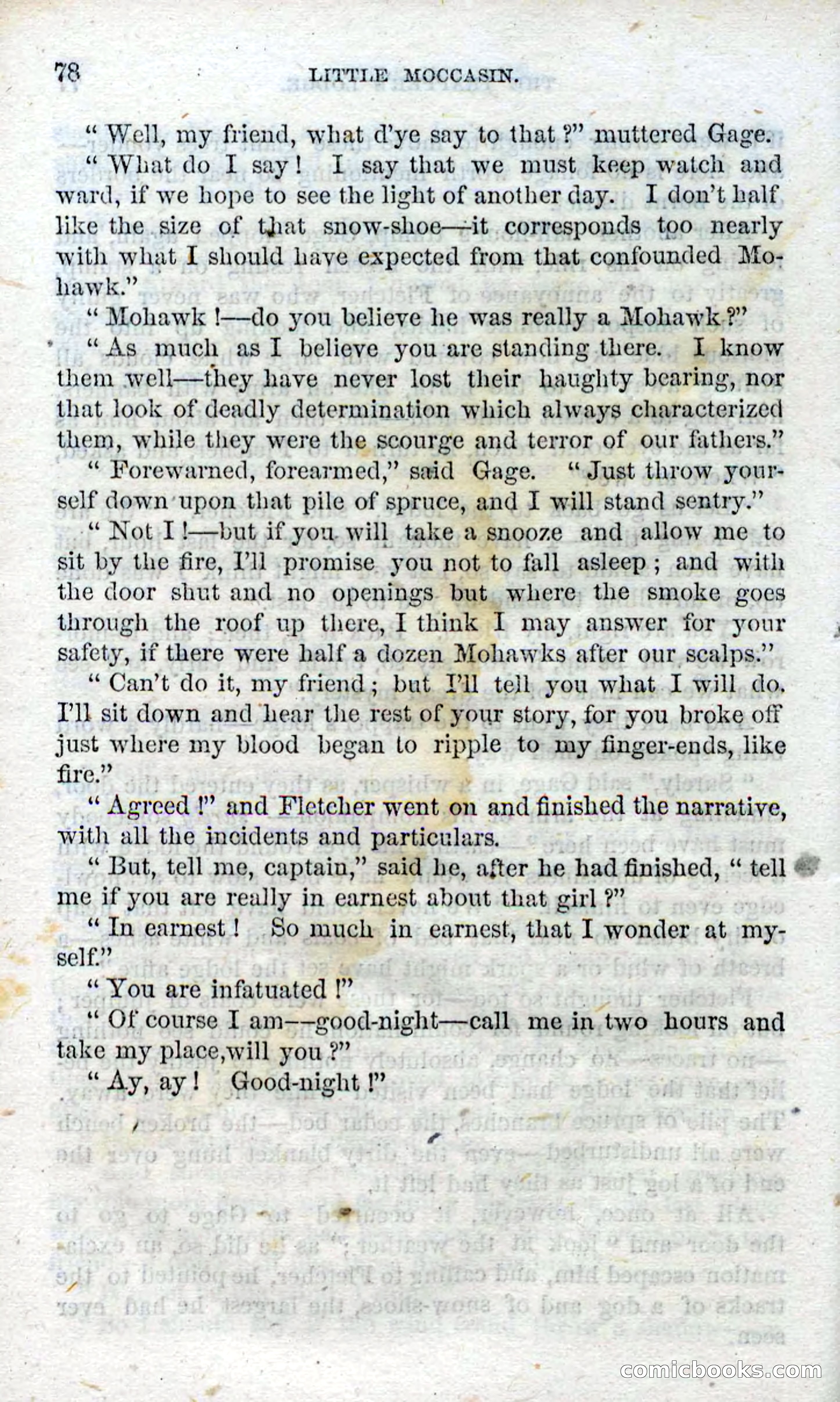 Beadle's Dime Novels No. 96: Little Moccasin — page 76 of 97