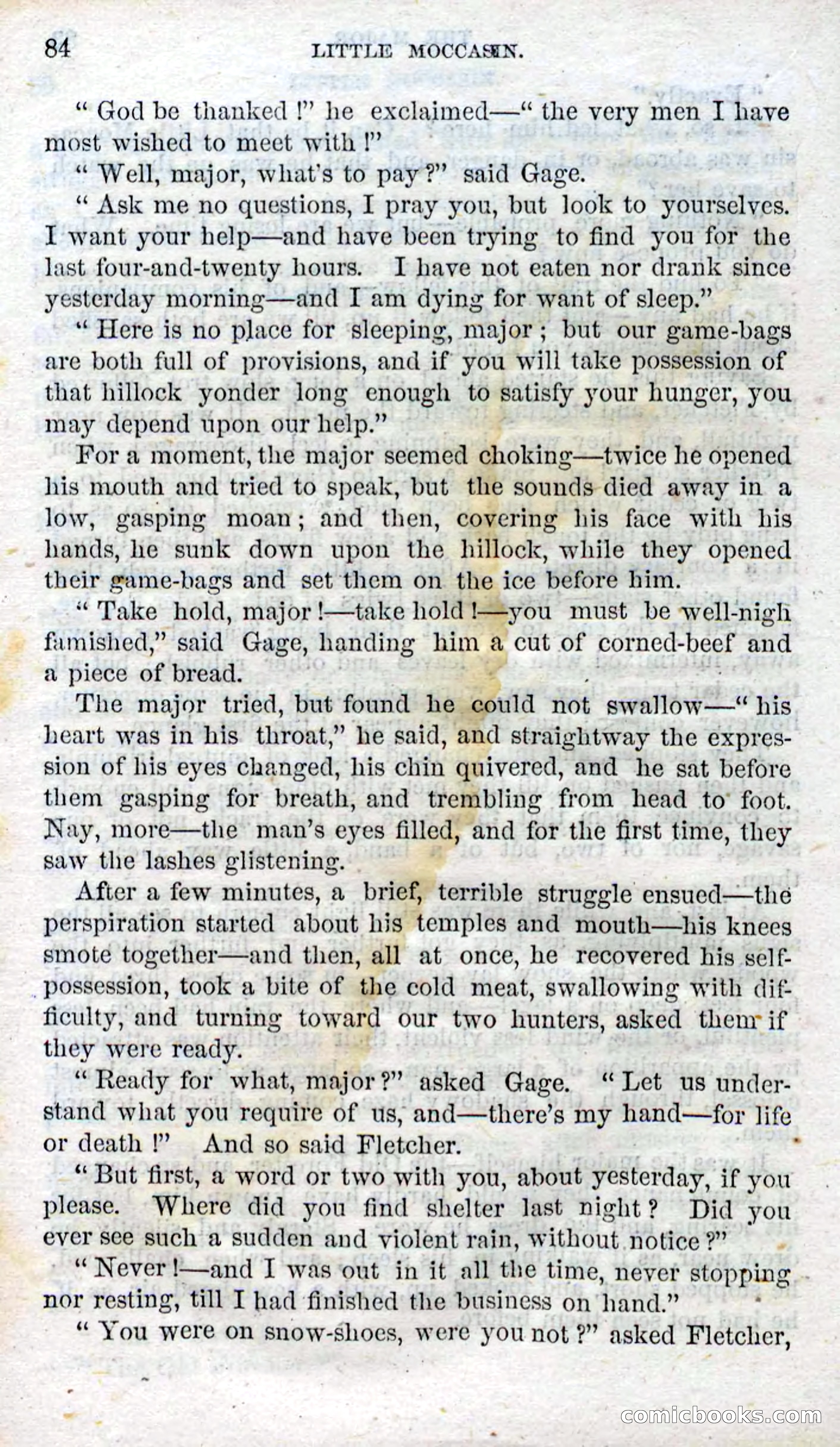 Beadle's Dime Novels No. 96: Little Moccasin — page 82 of 97