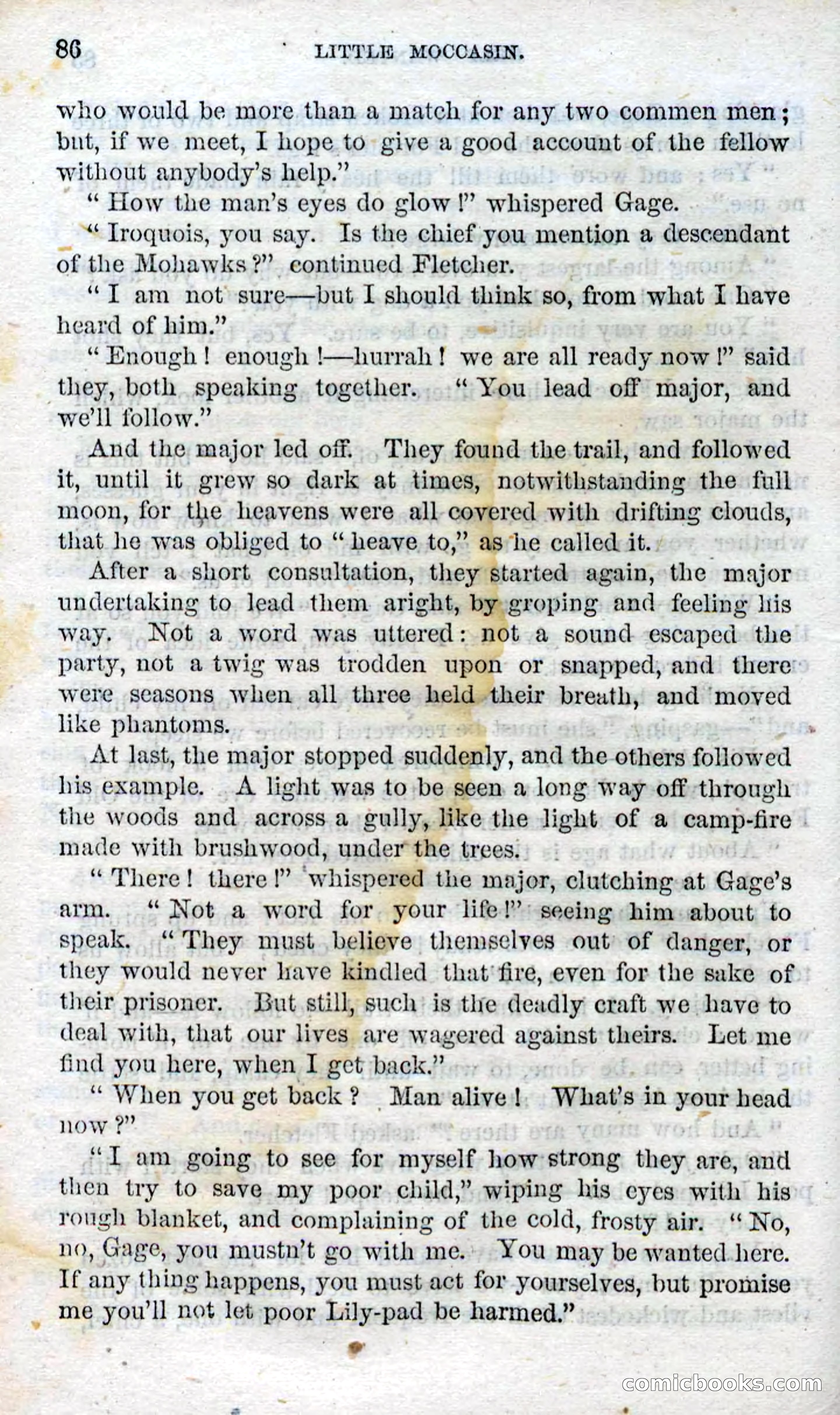 Beadle's Dime Novels No. 96: Little Moccasin — page 84 of 97